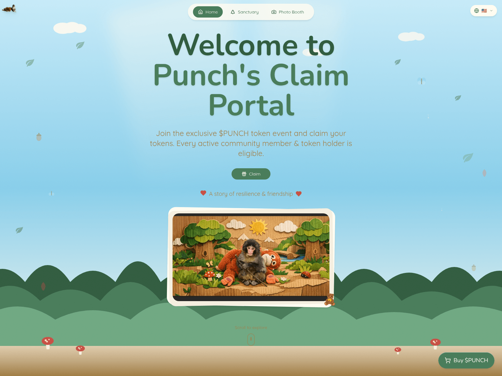 Screenshot of punchonsolana.org