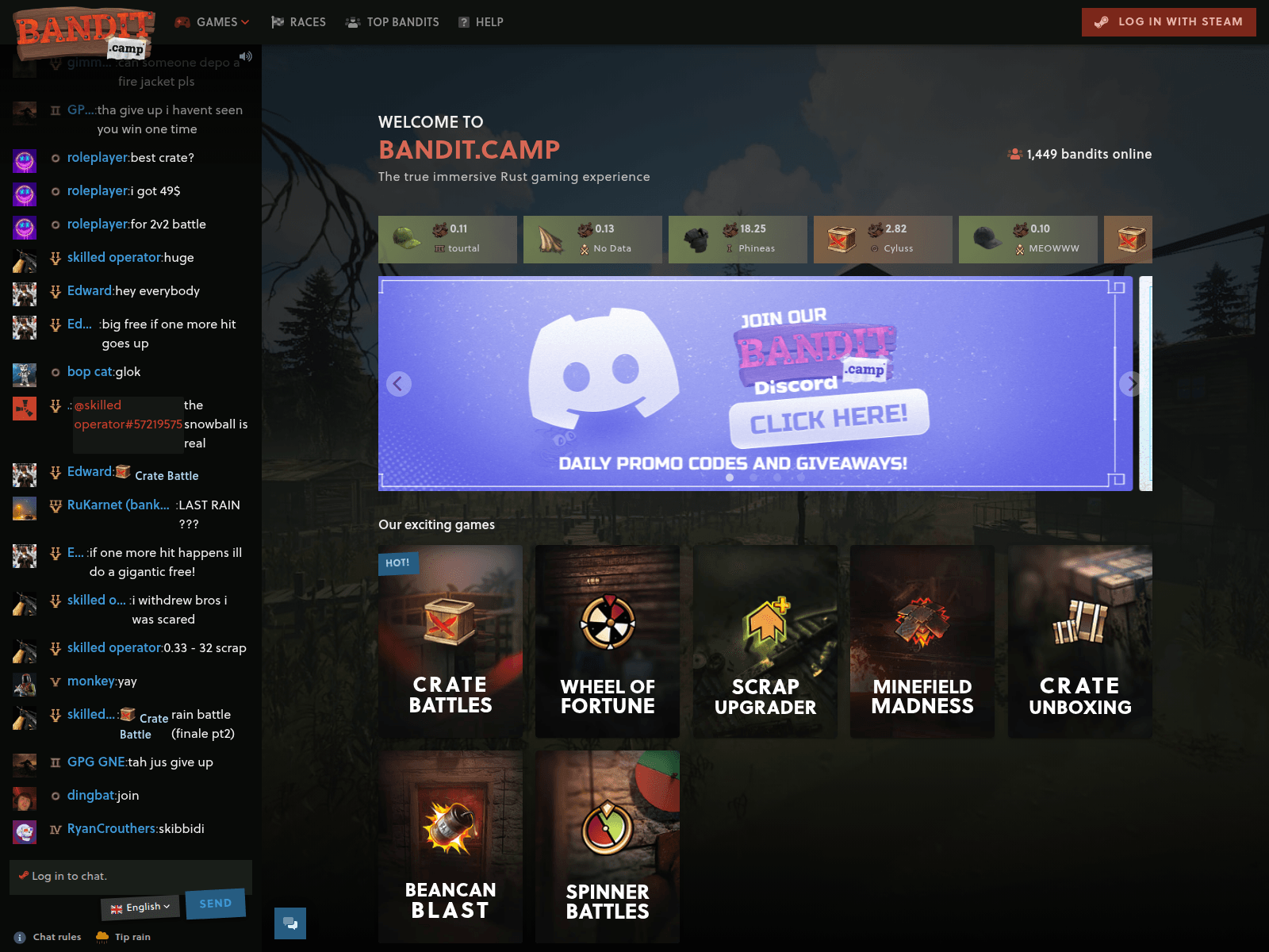 Screenshot of banditcmp.com