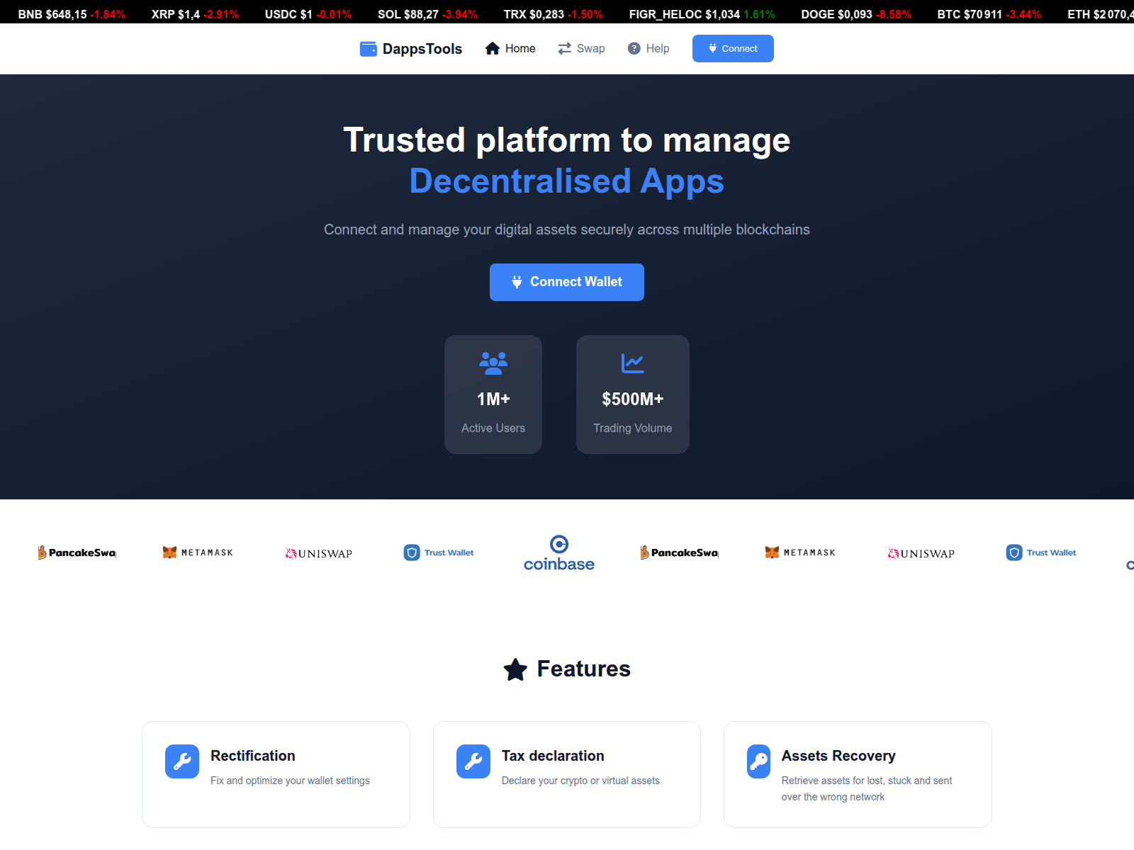 Screenshot of blockchaindefi.pages.dev
