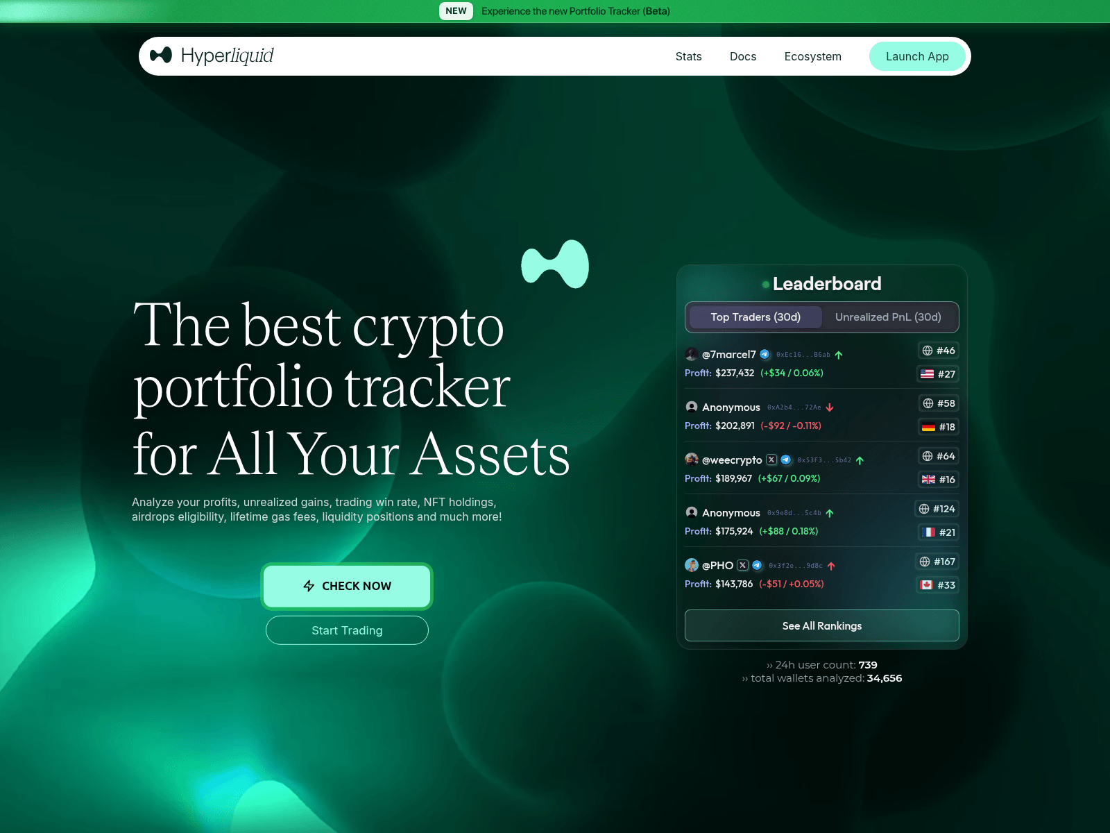 Screenshot of insights-hyperliquid.xyz