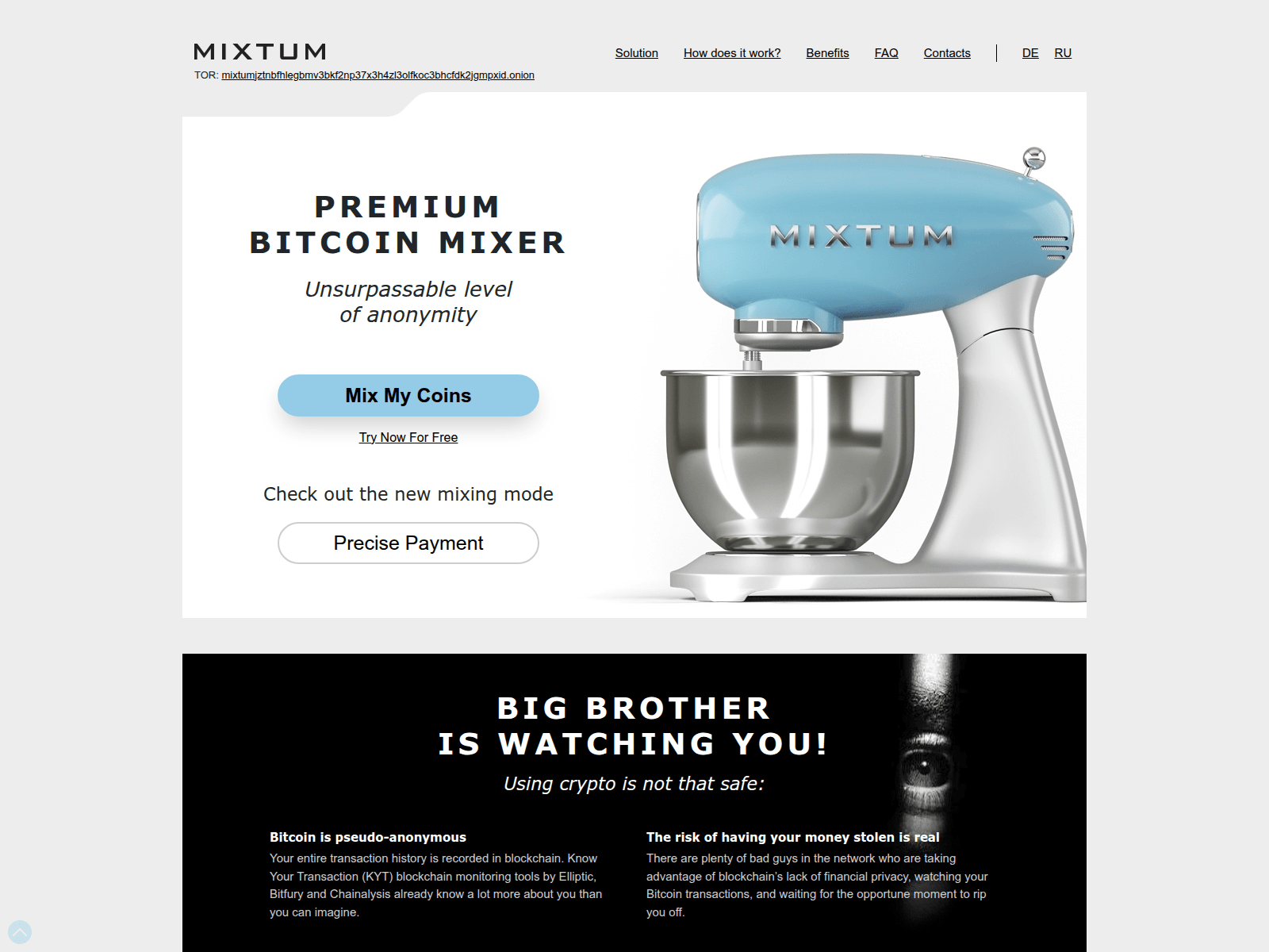 Screenshot of mixtumm.io
