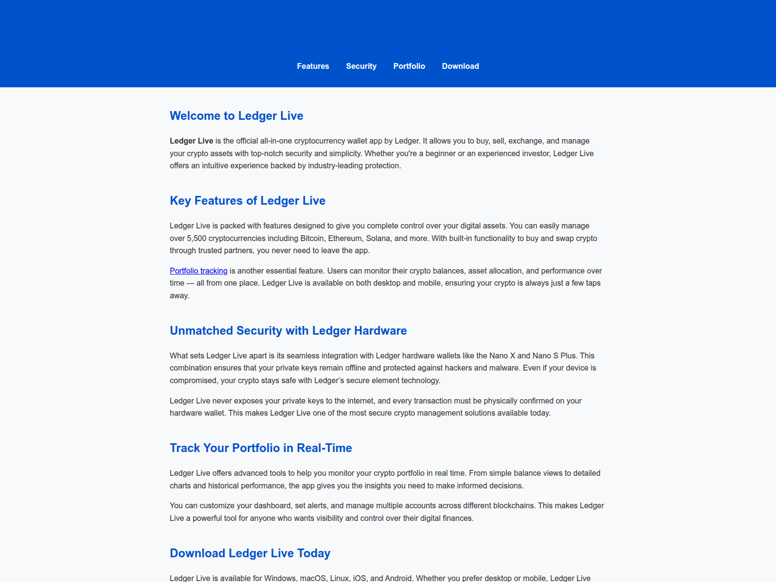 Screenshot of io-support-ldger.pages.dev