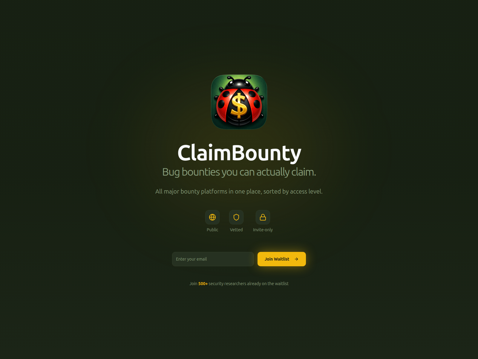 Screenshot of claimbounty.com