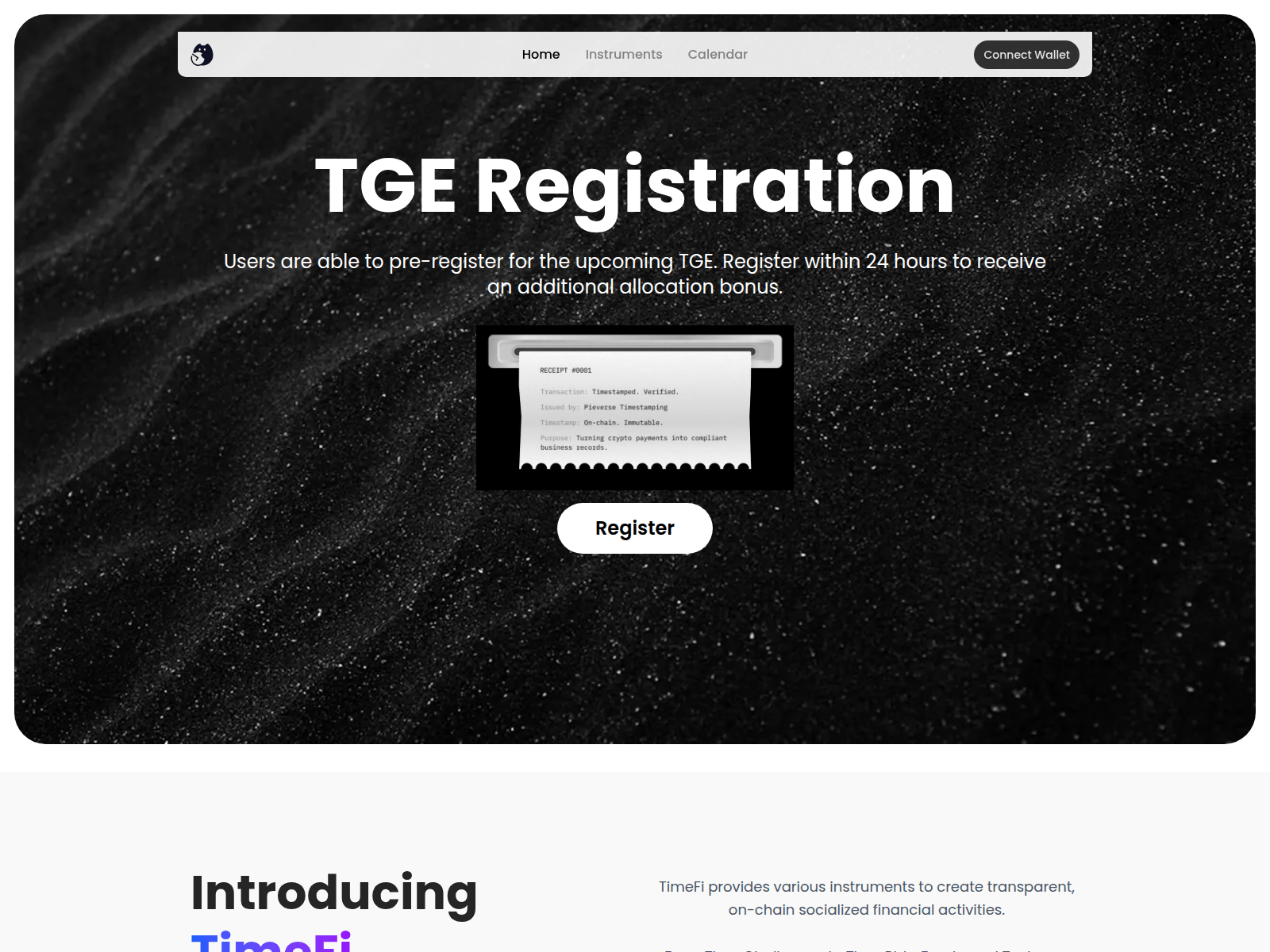 Screenshot of tge-pieverse.xyz