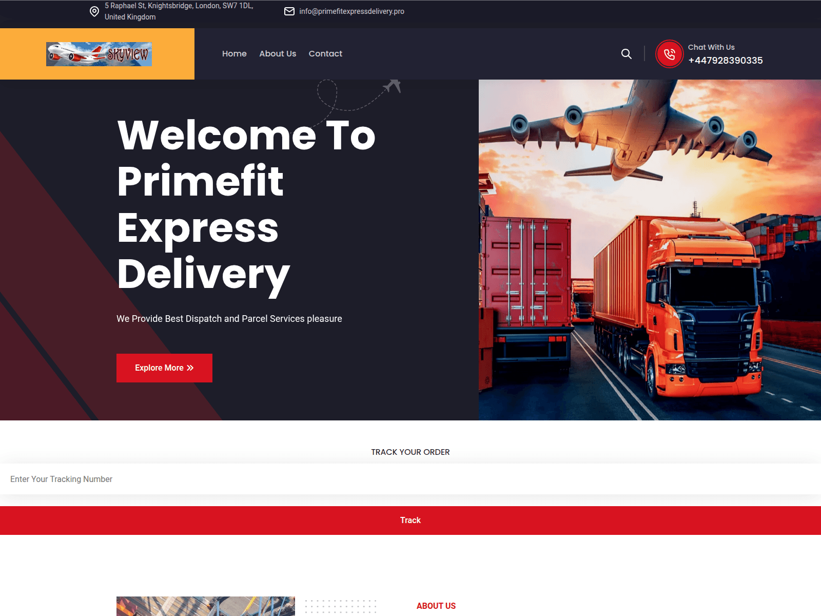 Screenshot of primefitexpressdelivery.pro