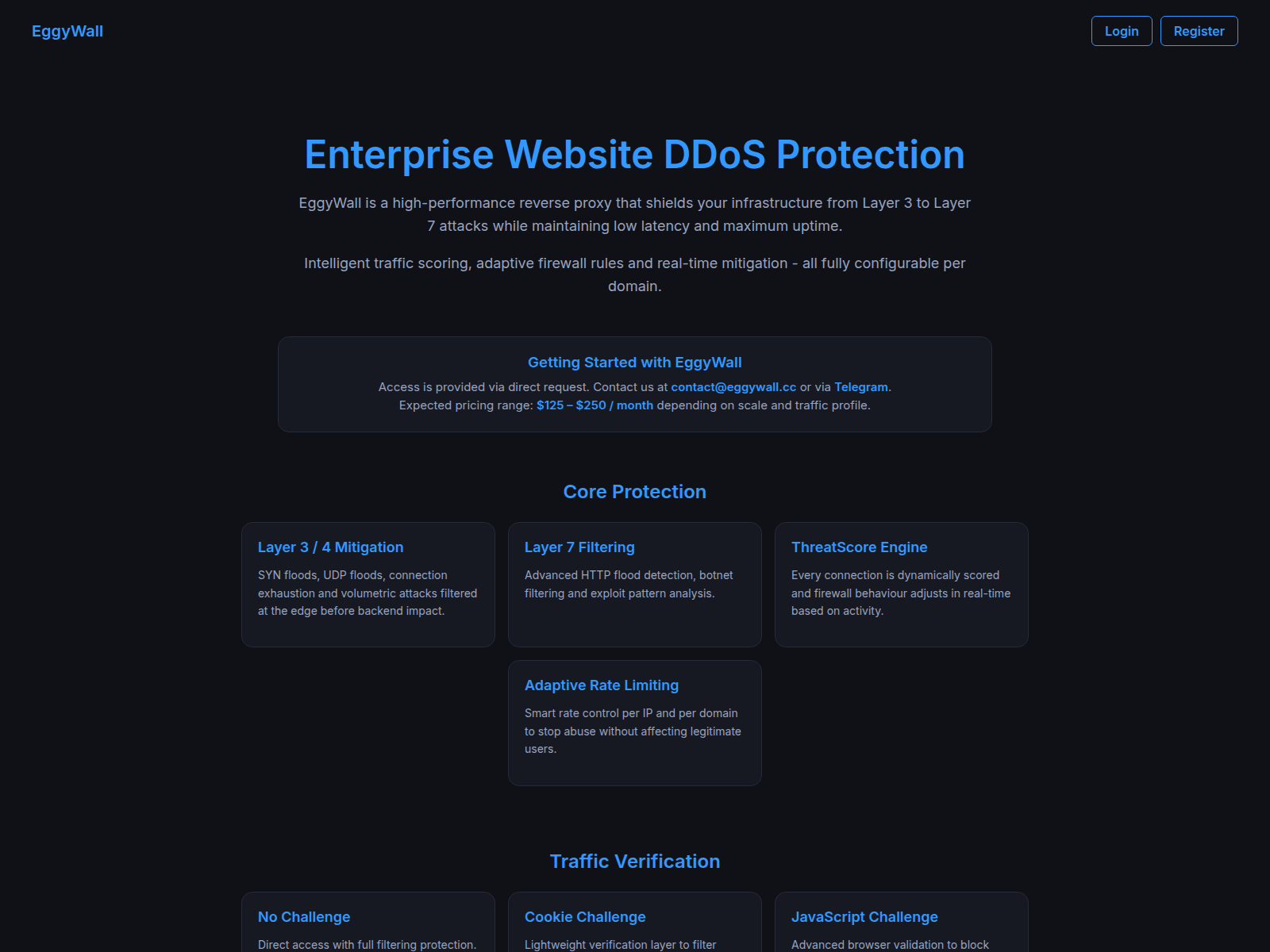 Forensic screenshot of eggywall.cc