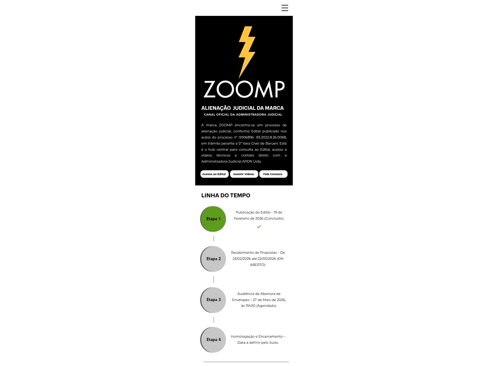 Screenshot of zoompoficial.com