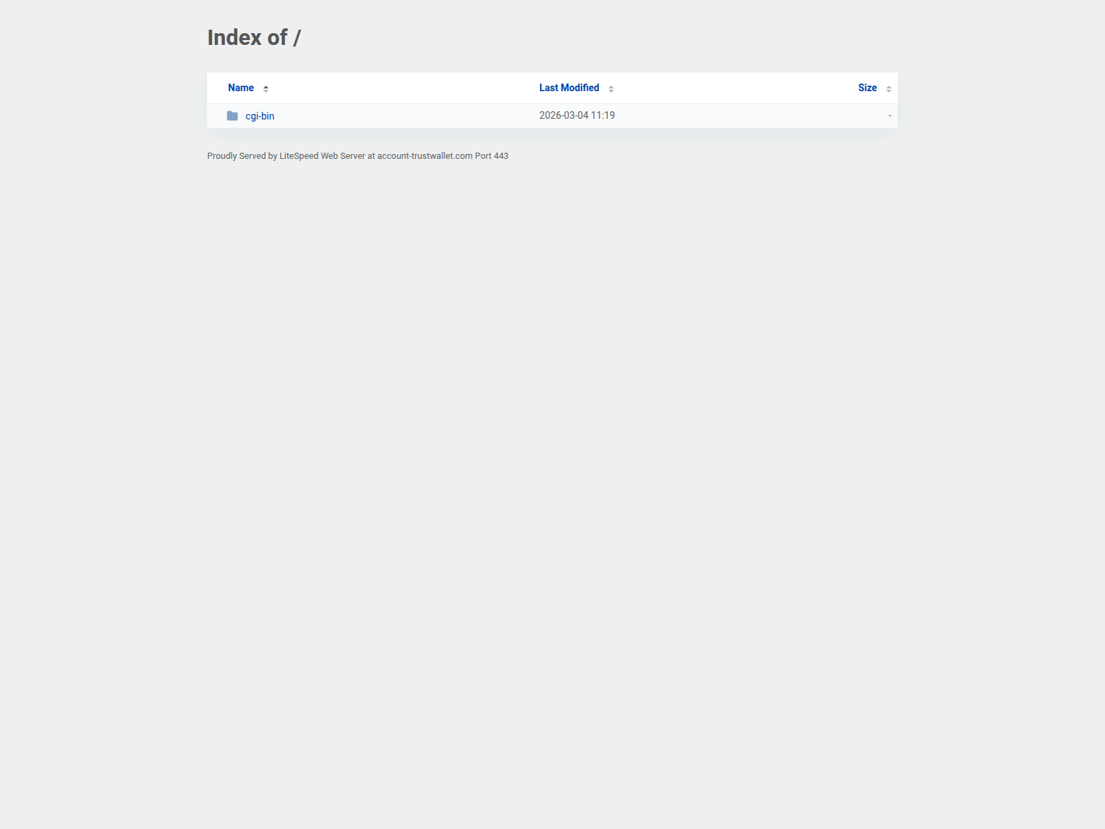Screenshot of account-trustwallet.com