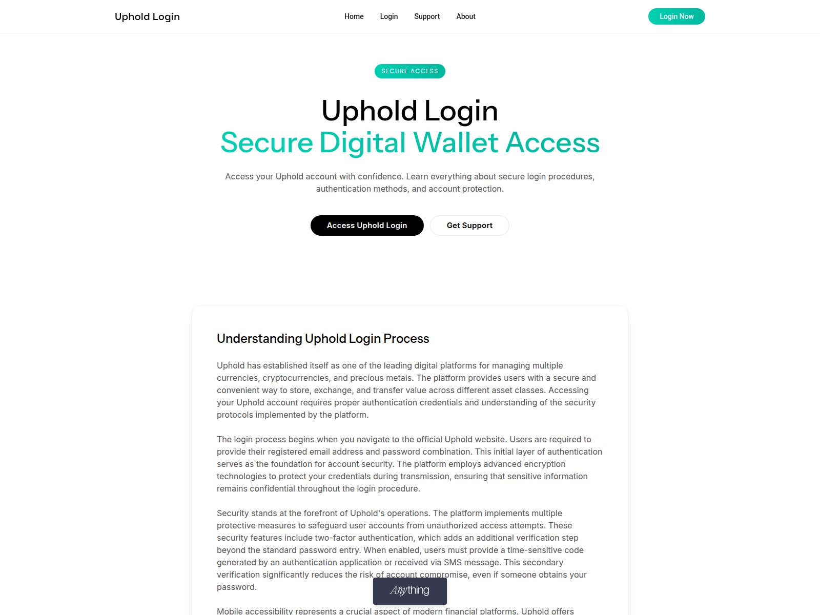 Screenshot of sso-upheld-en.created.app