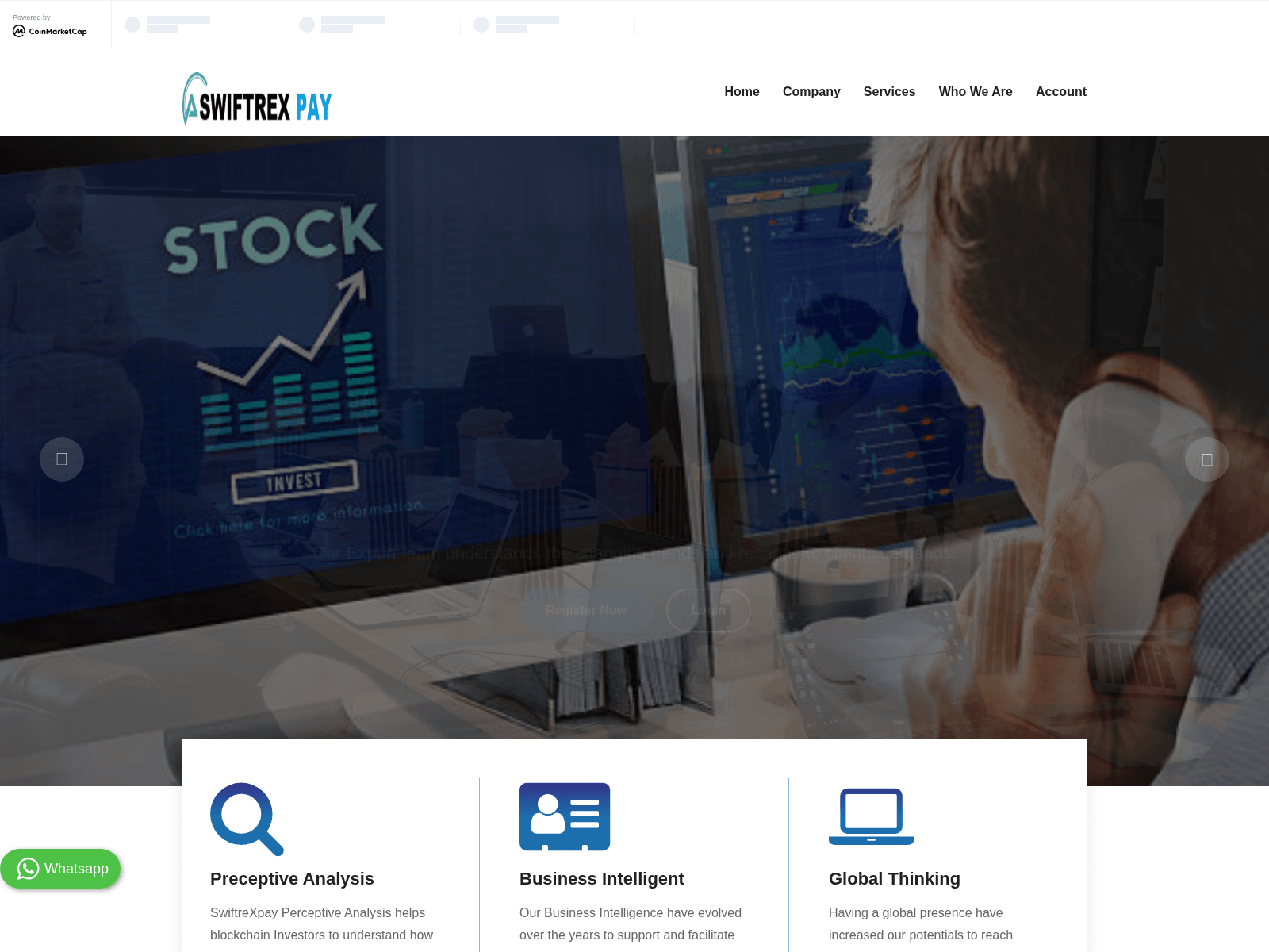 Screenshot of swiftrexpay.com