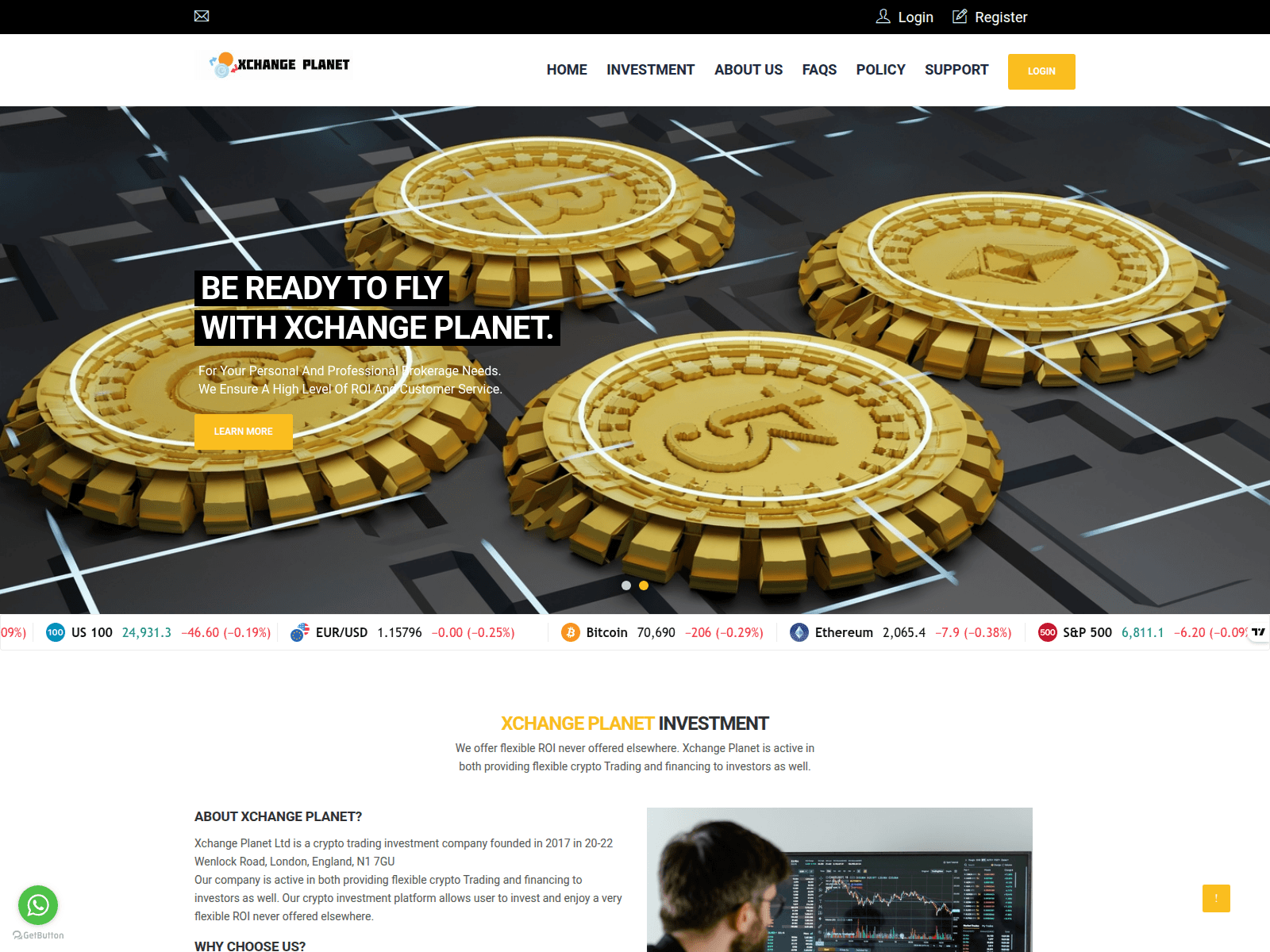 Screenshot of xchange-planet.com