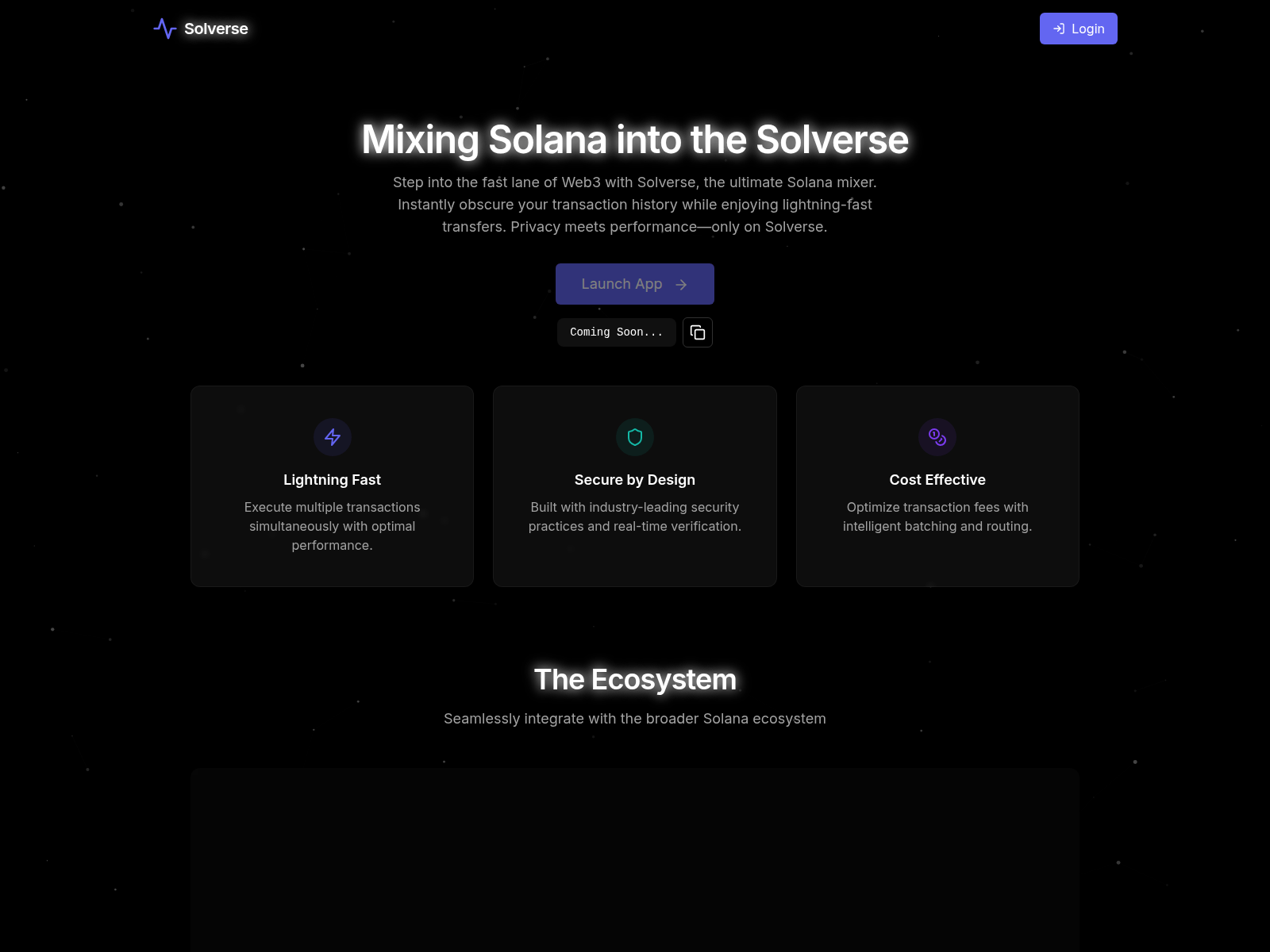 Forensic screenshot of solverse.app