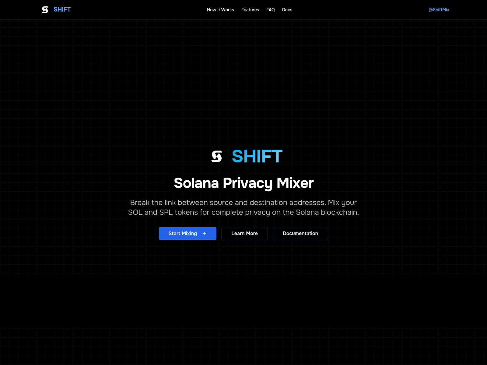 Screenshot of shiftmix.space