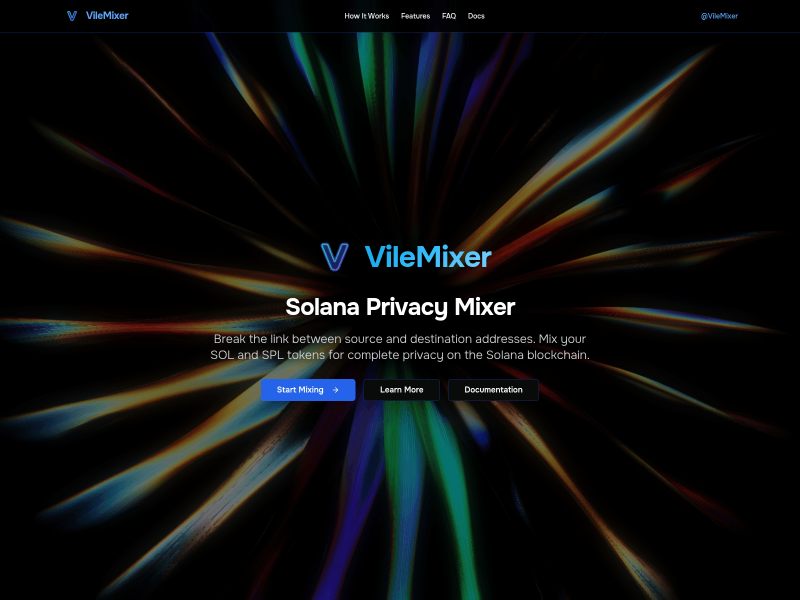 Screenshot of vilemixer.space