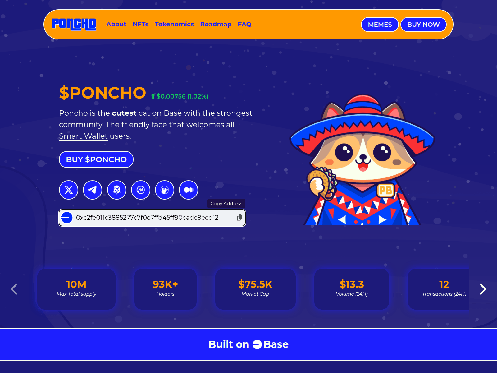 Screenshot of ponchobase.com