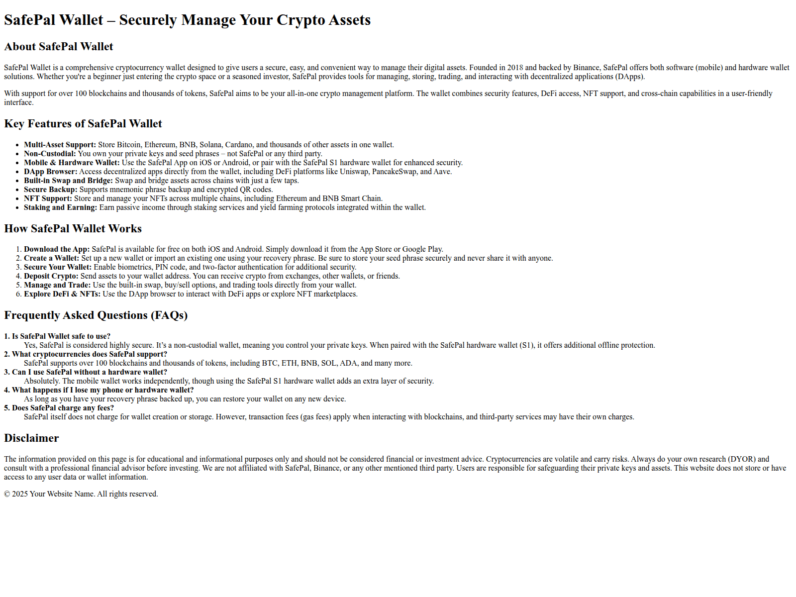 Screenshot of safepalapp.pages.dev