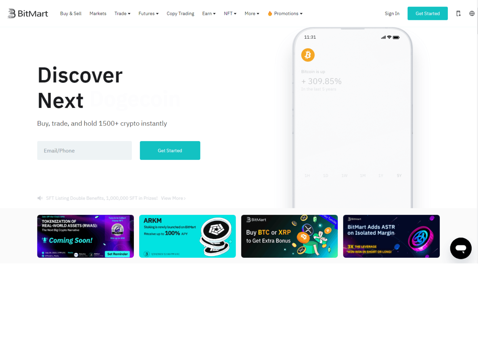 Screenshot of bitmarteloegene.webflow.io