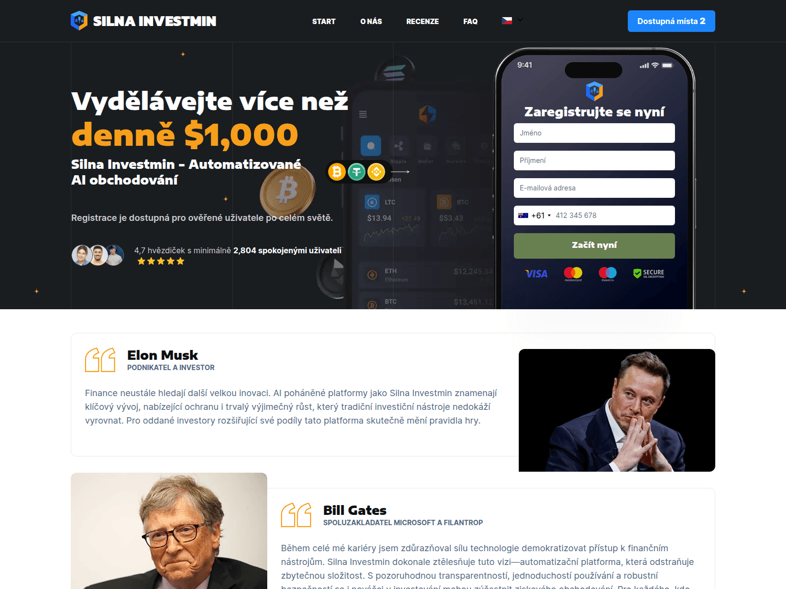 Screenshot of silnainvestmin.biz
