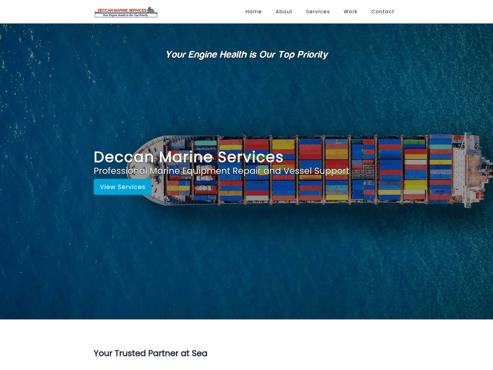 Screenshot of deccanmarine.com