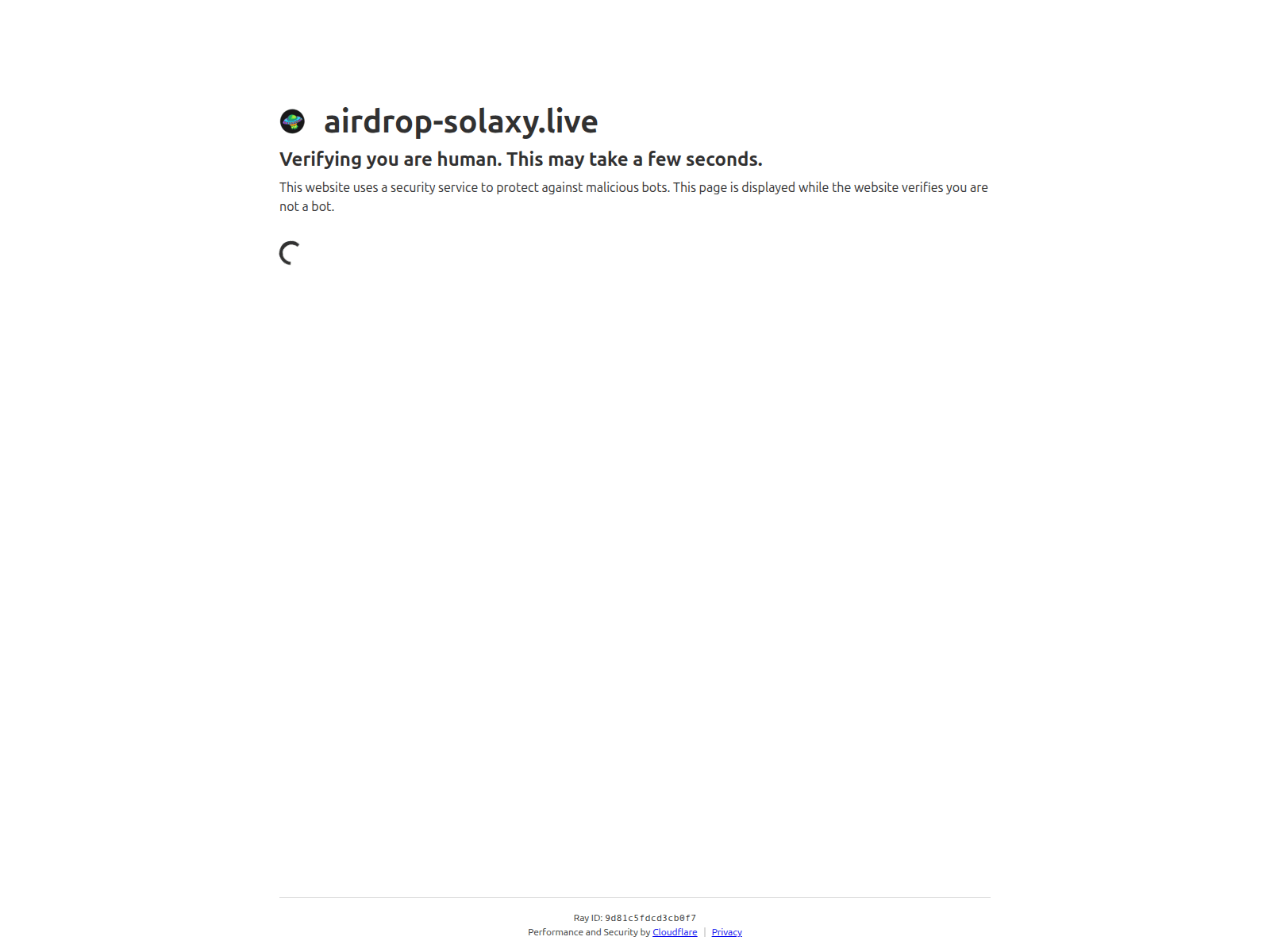 Screenshot of airdrop-solaxy.live