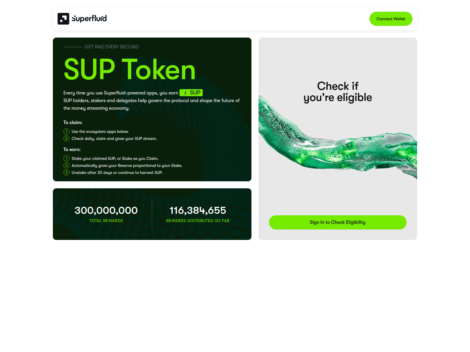 Screenshot of superfluidapp.live