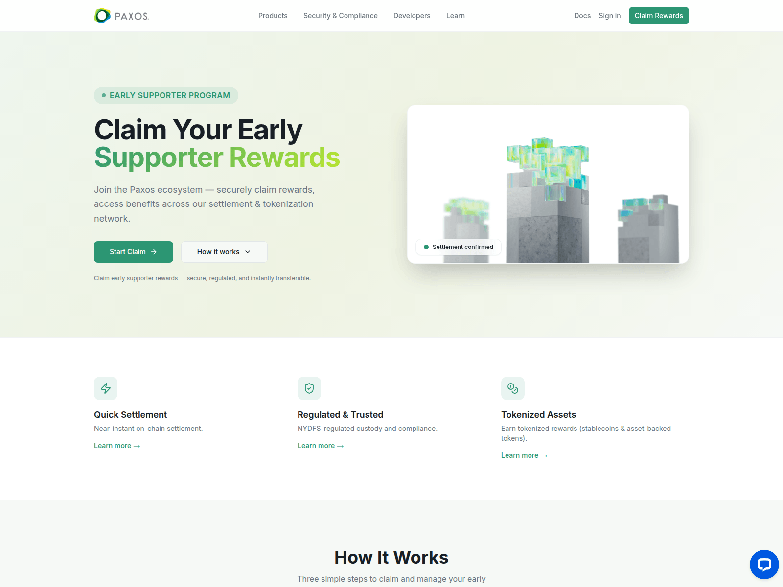 Screenshot of paxosreward.live