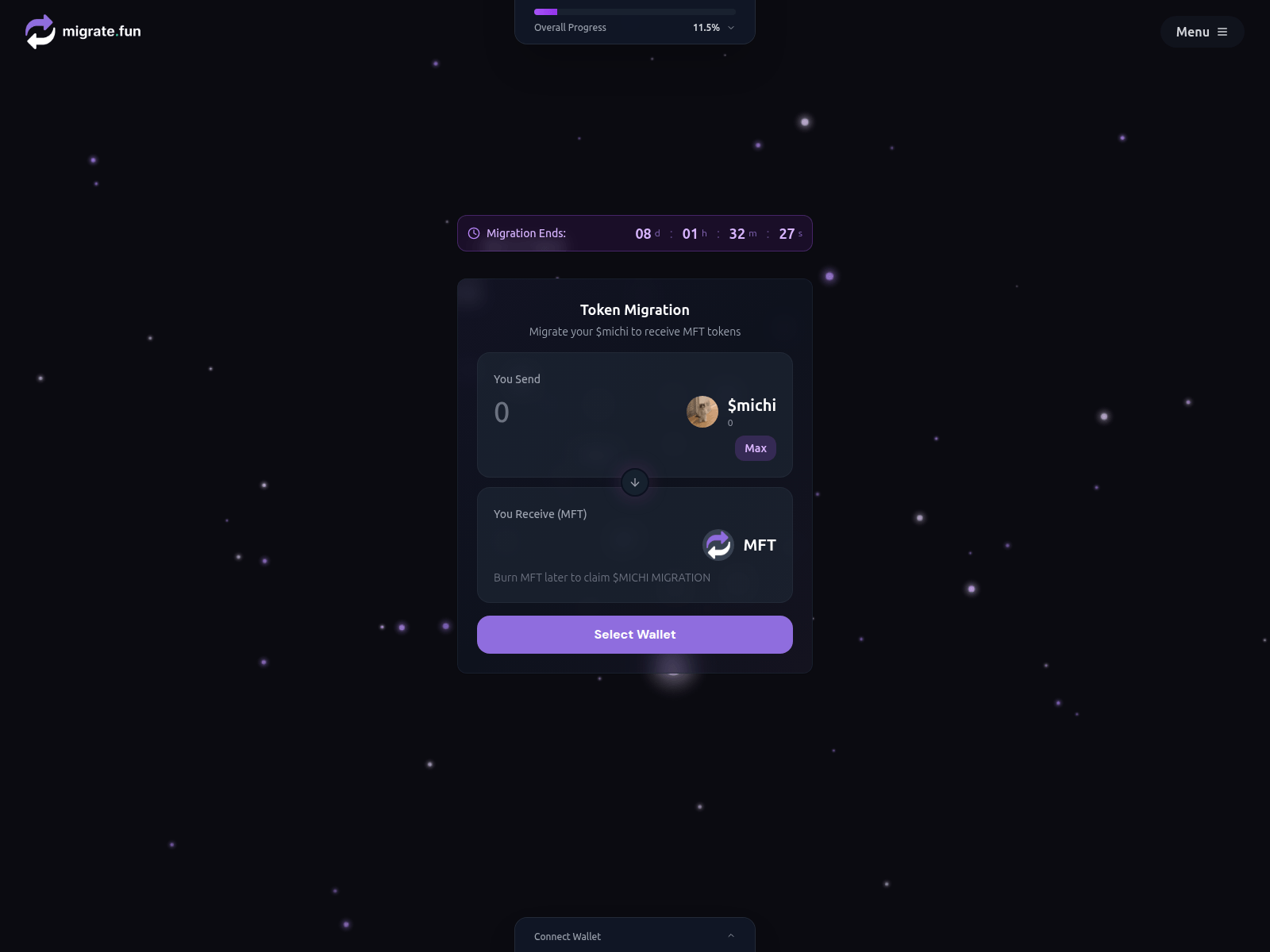 Screenshot of migrate-michi.pro