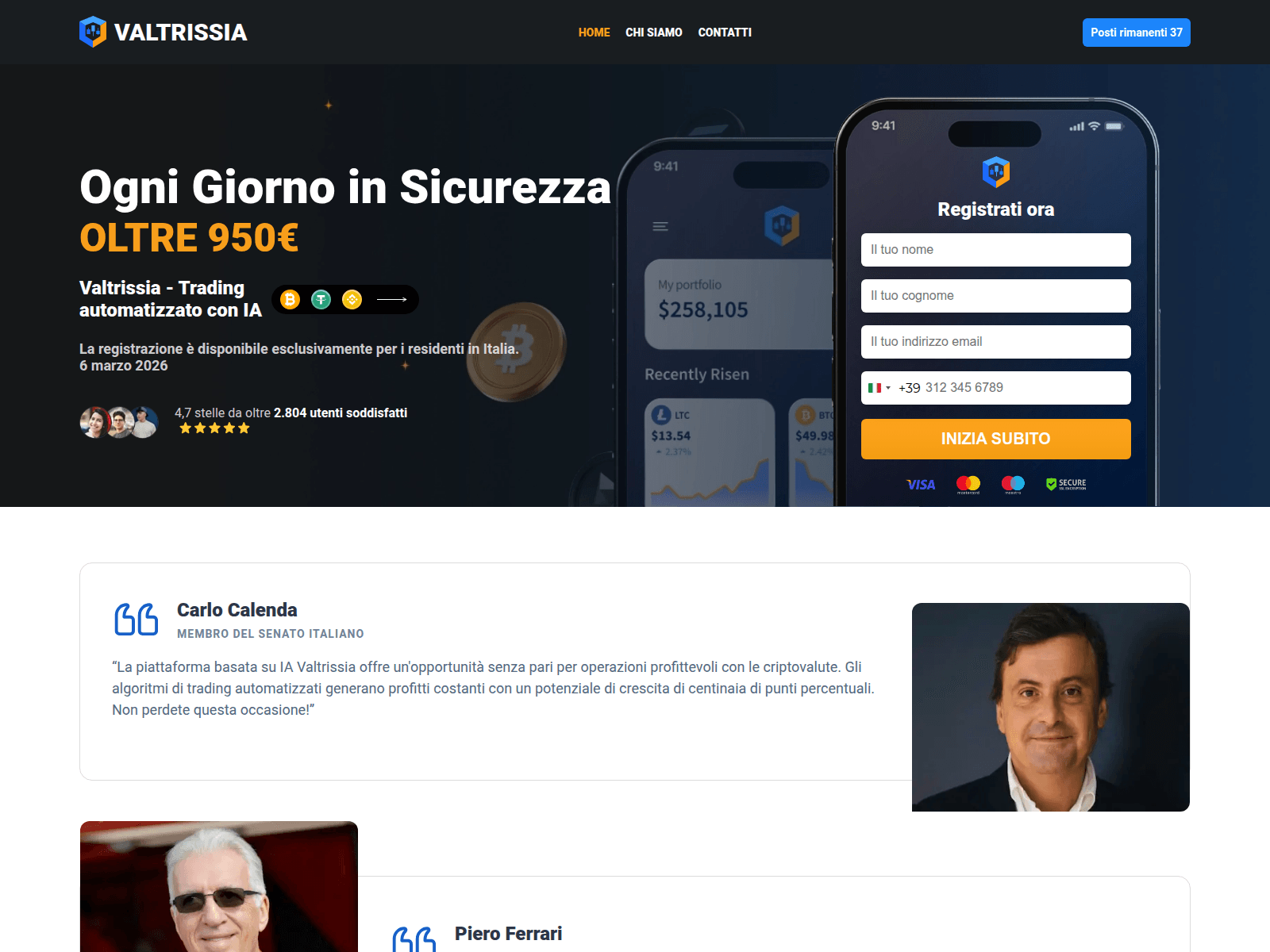 Screenshot of valtrissia-ia.net