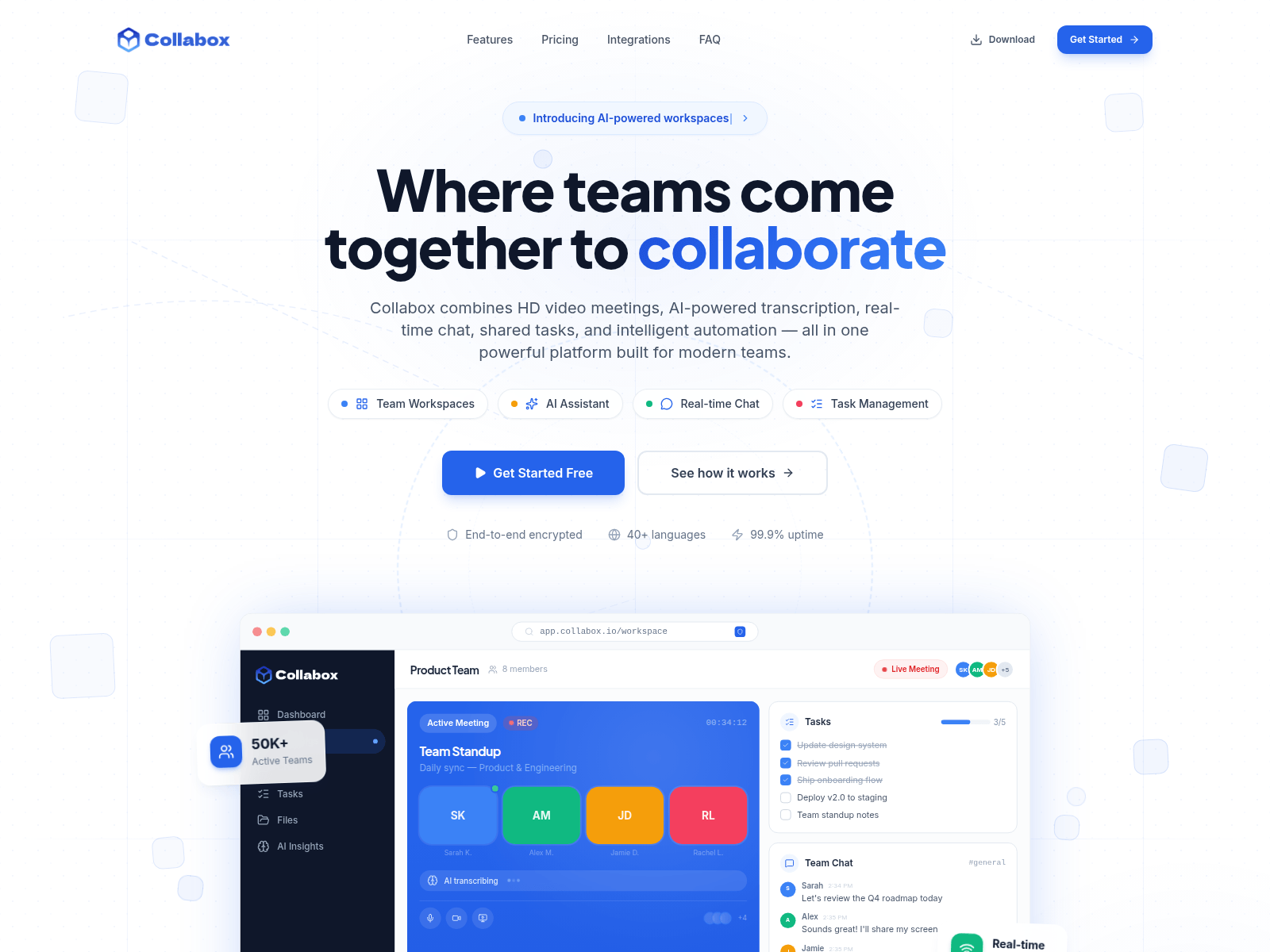 Screenshot of collabox.io