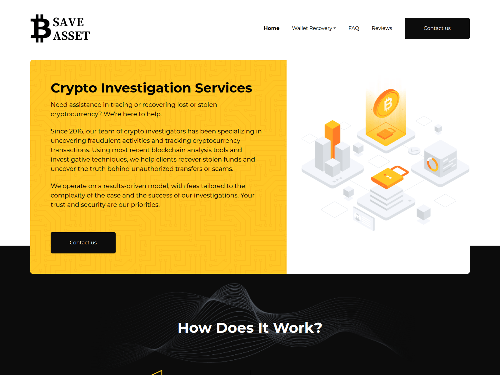 Screenshot of saveassetback.com