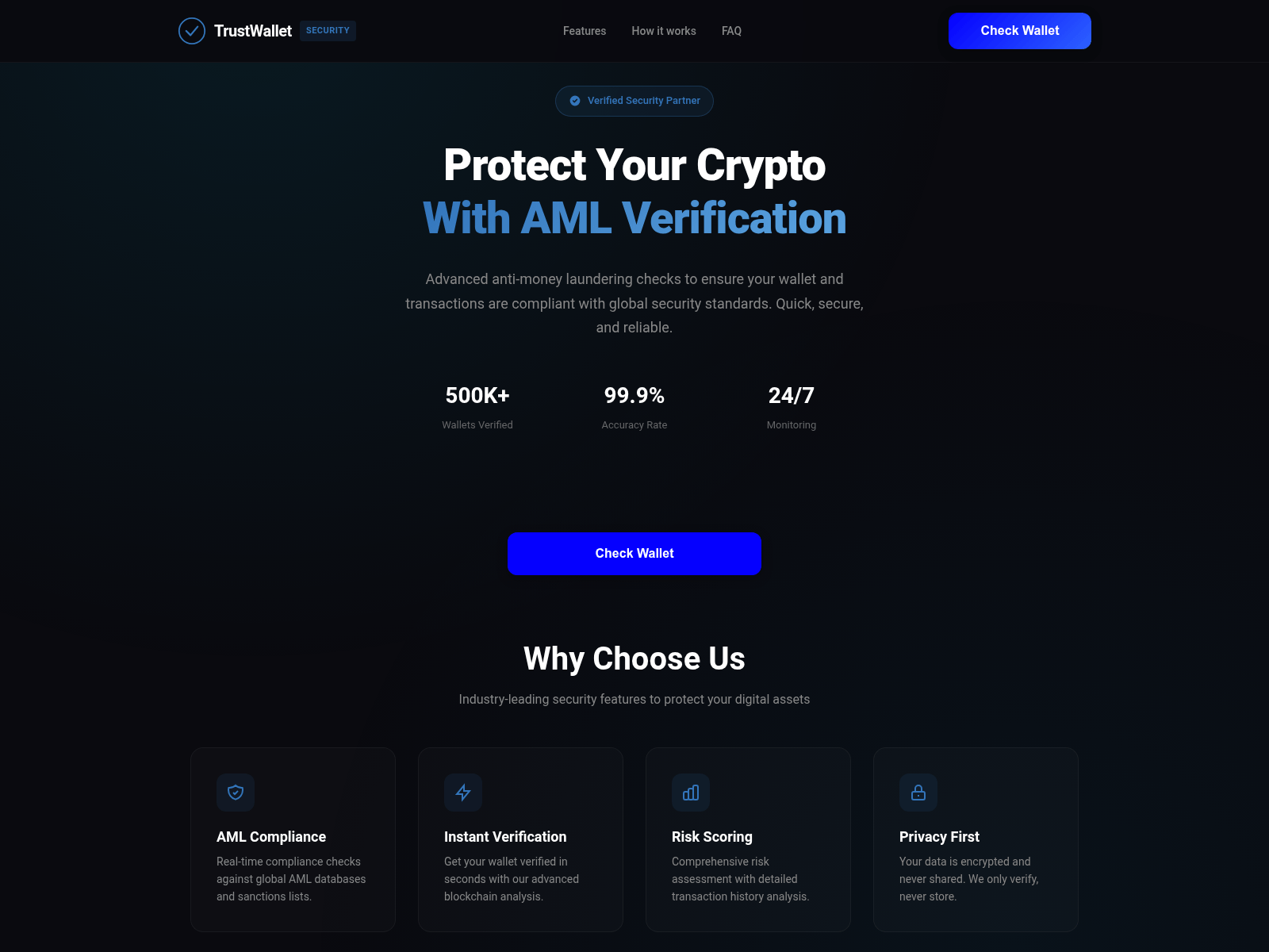 Screenshot of trustwalletcheck.info