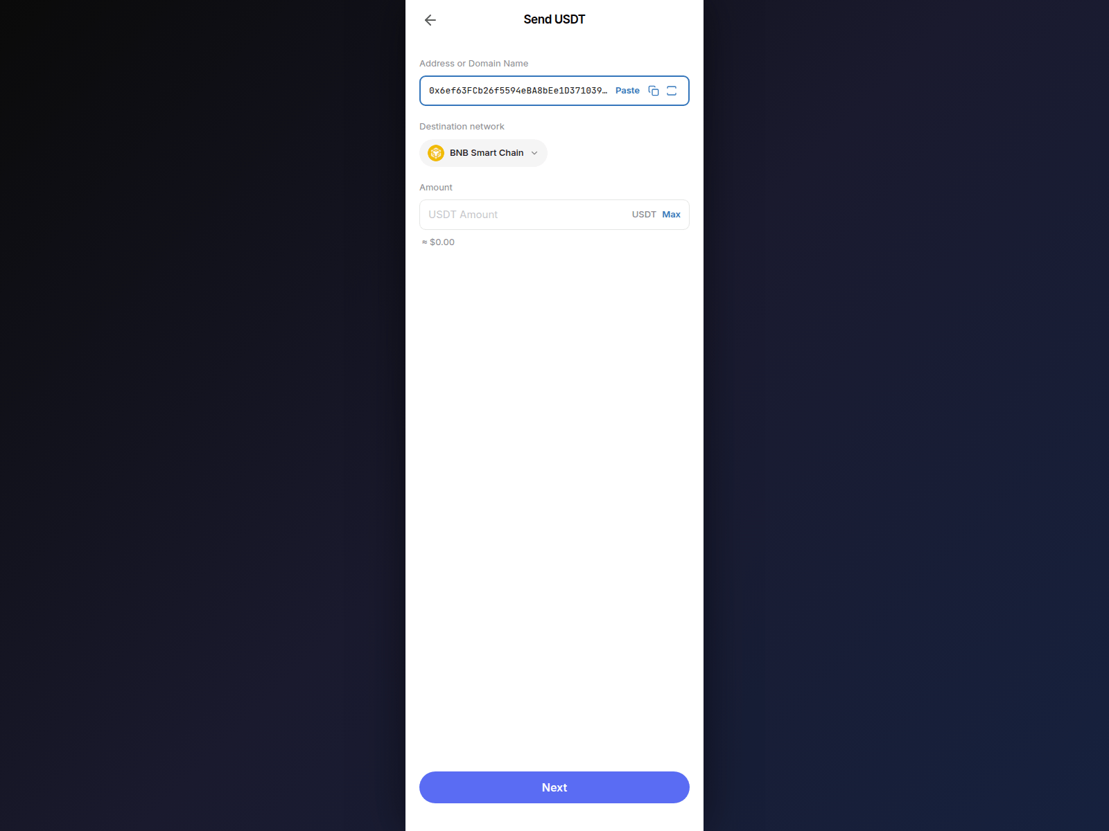 Screenshot of trustwalletusdt.online