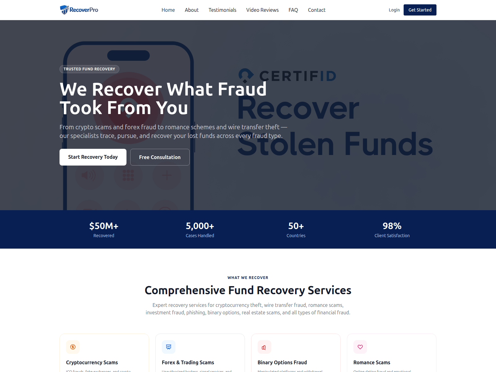 Forensic screenshot of recovery.primeaccts.com