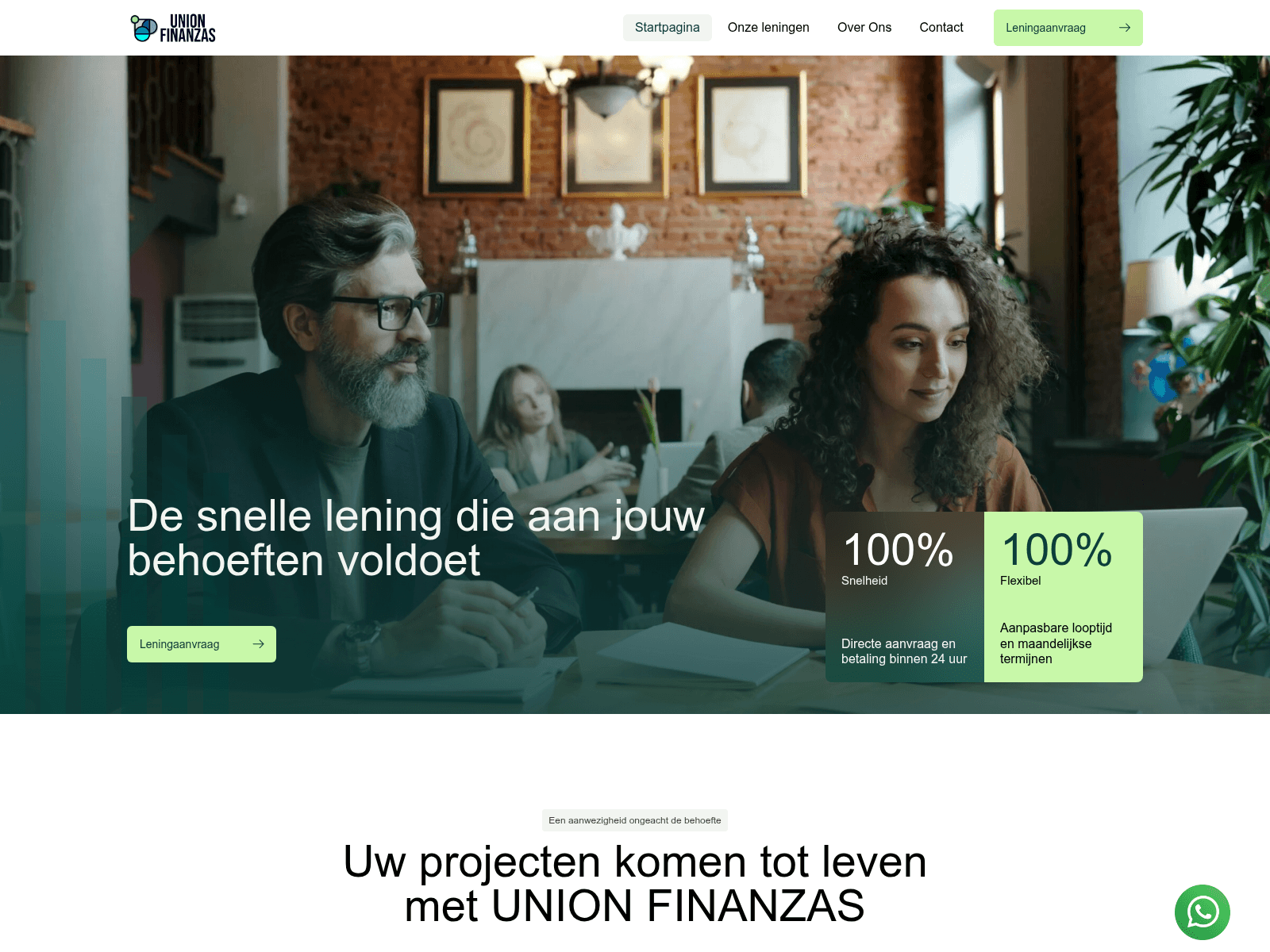 Screenshot of unionfinanzas.com