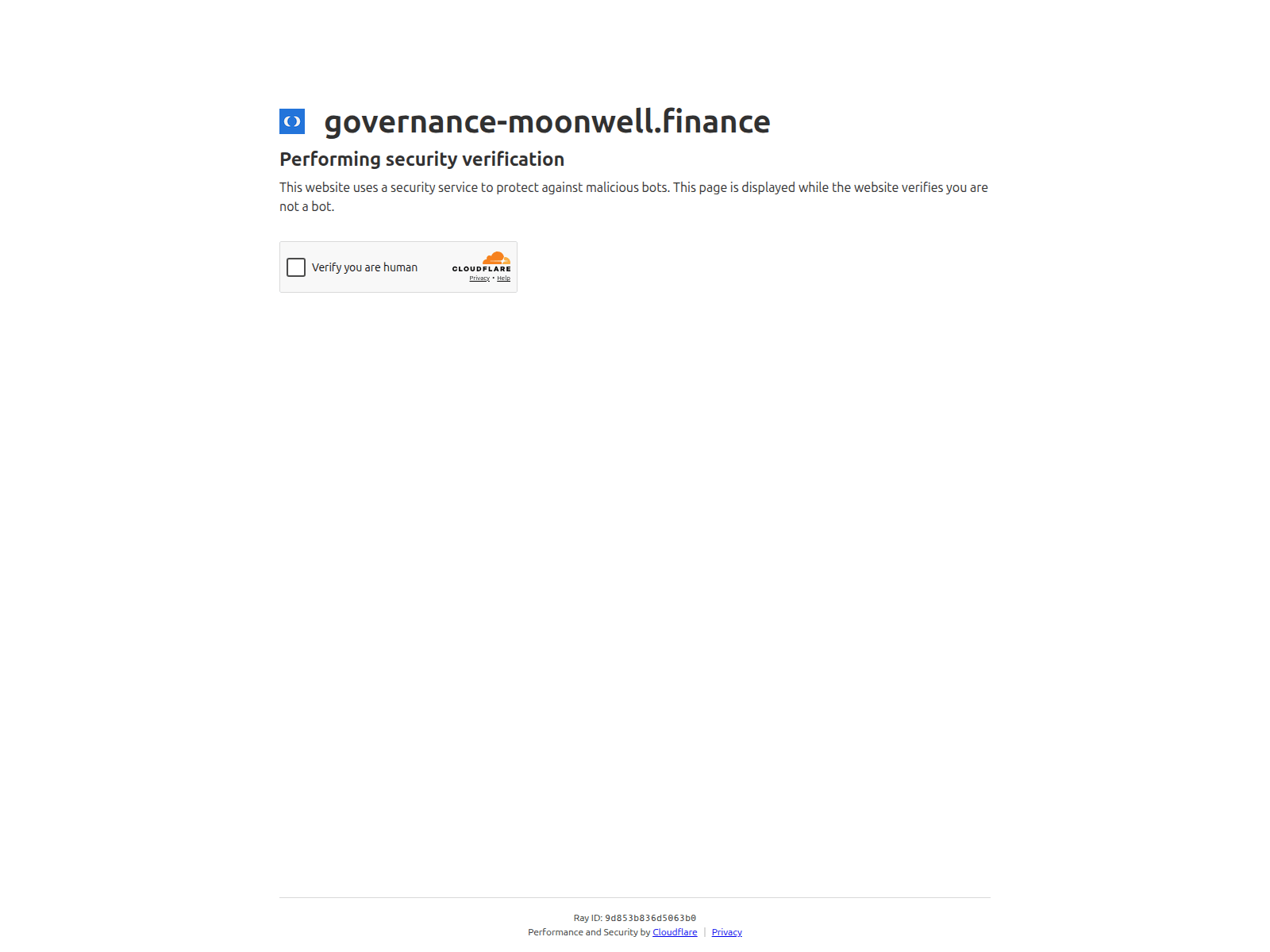 Forensic screenshot of governance-moonwell.finance