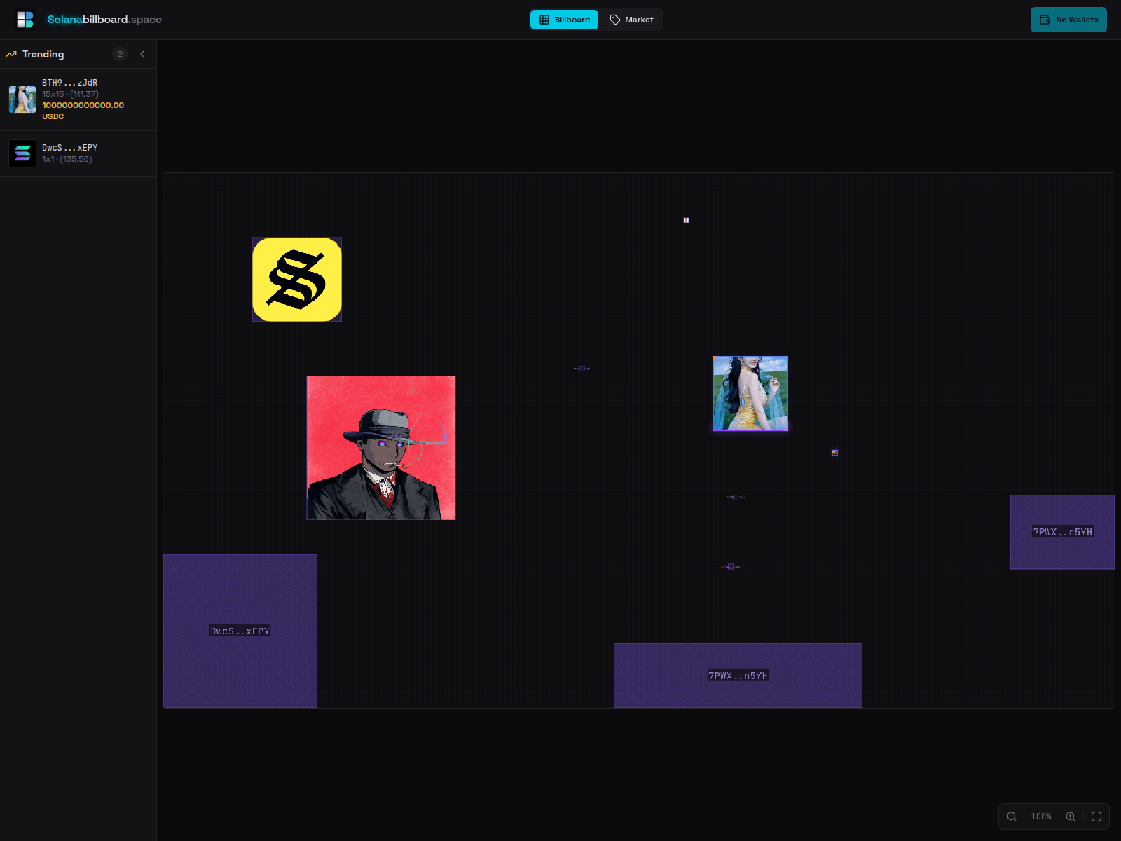 Screenshot of solanabillboard.space