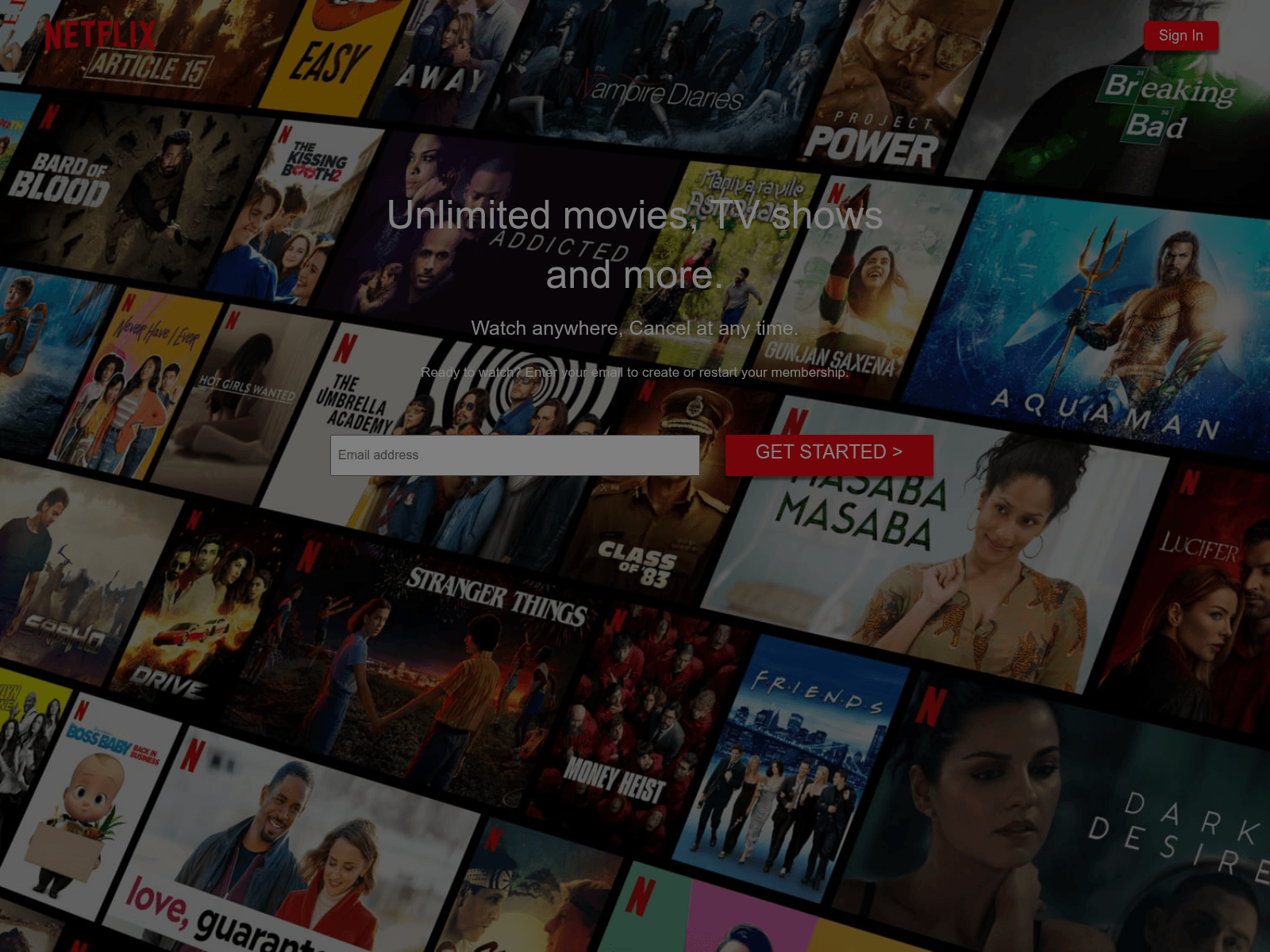 Forensic screenshot of netflix-clone-alpha-seven.vercel.app