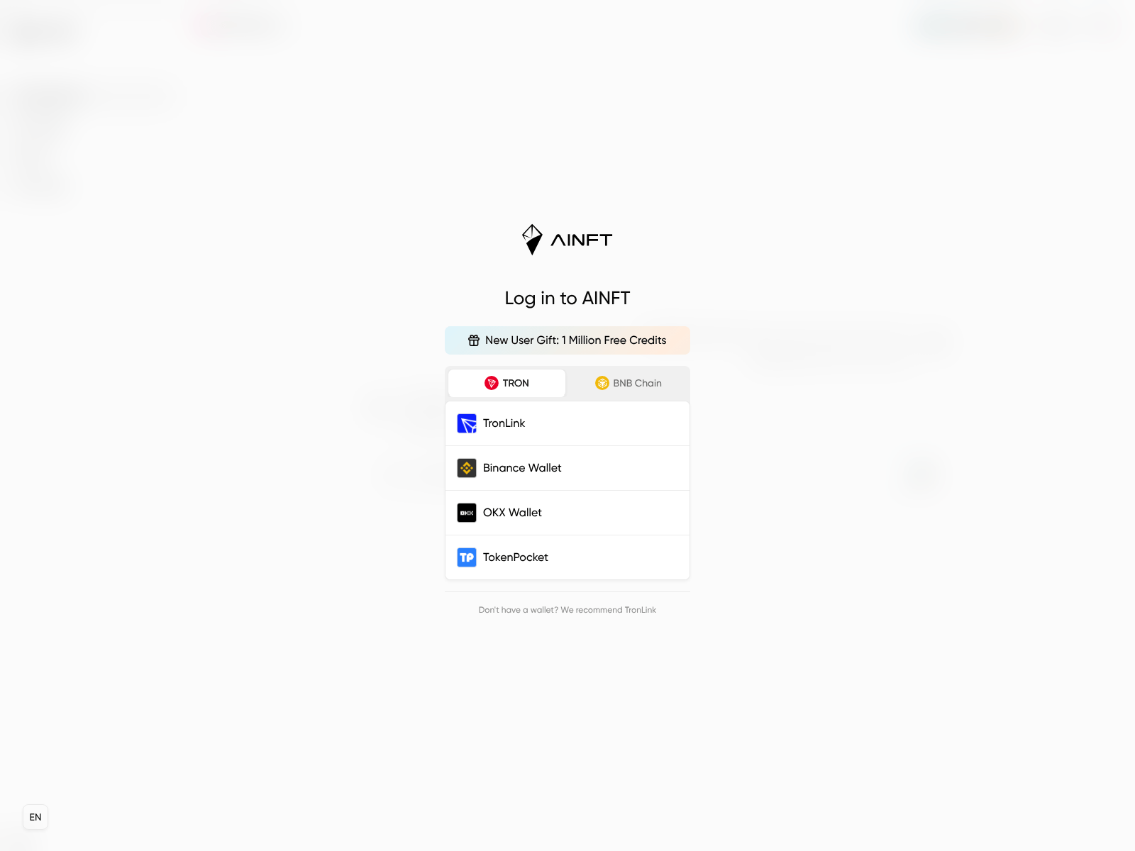 Screenshot of claimainft.com