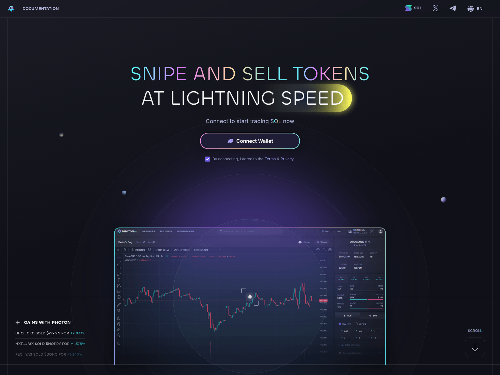 Screenshot of photon-solana.top