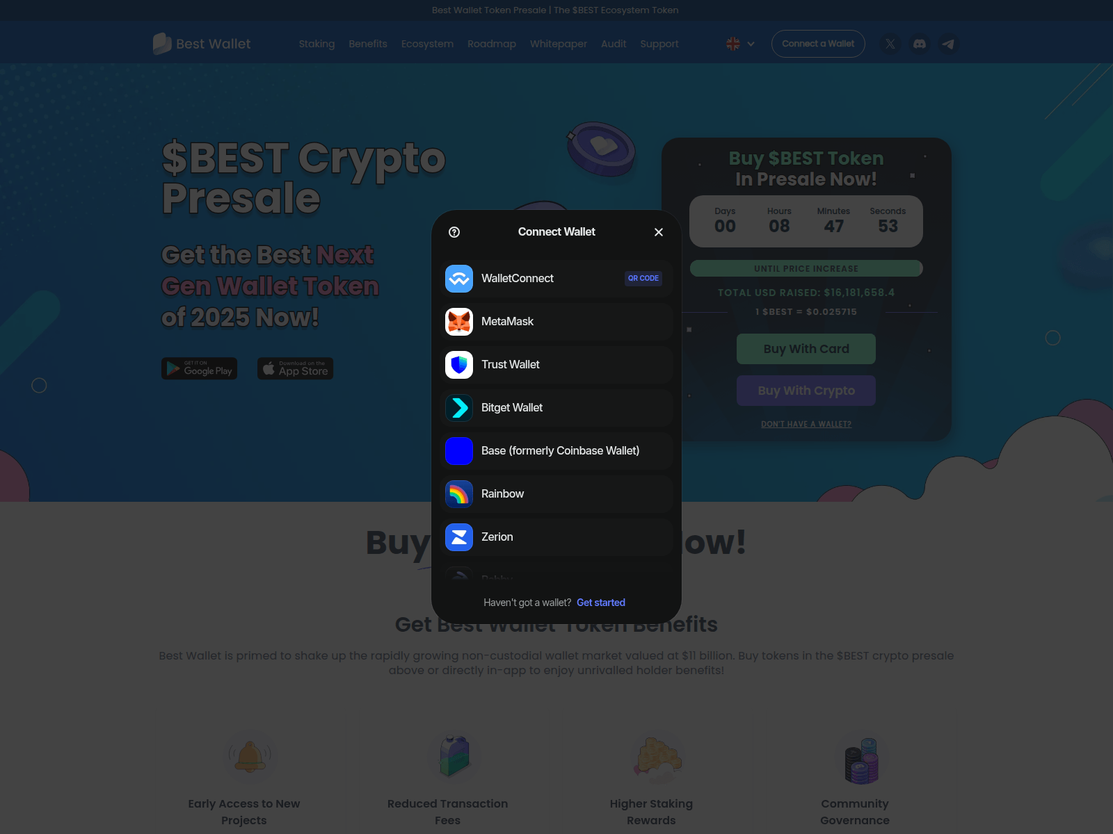 Screenshot of bestwalletnow.com