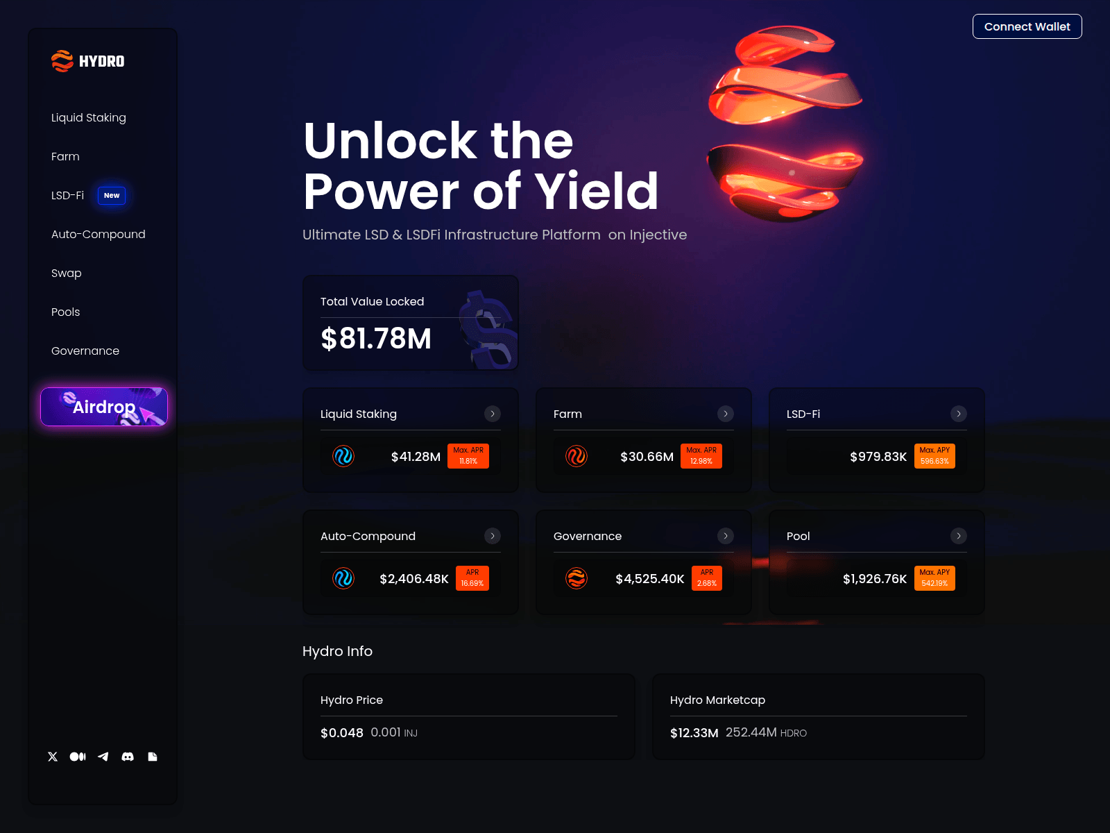 Screenshot of app-hydroprotocol-finance.pages.dev