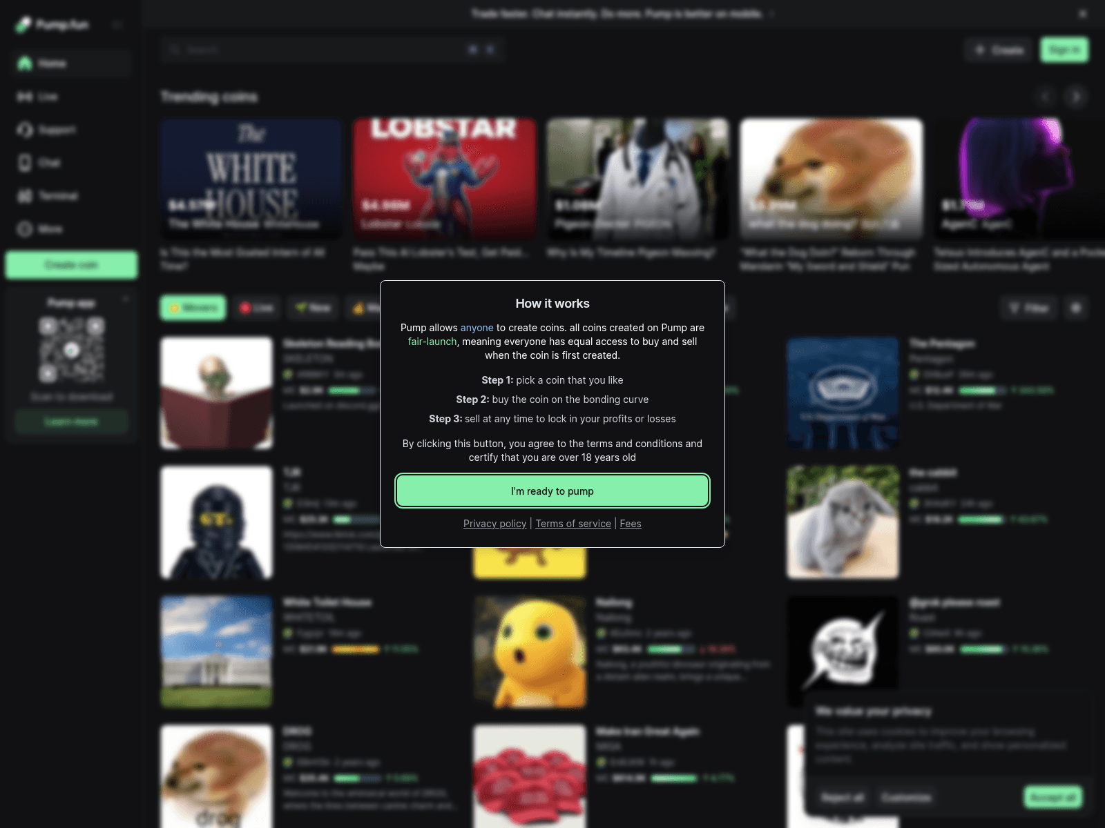 Screenshot of pumhp.fun