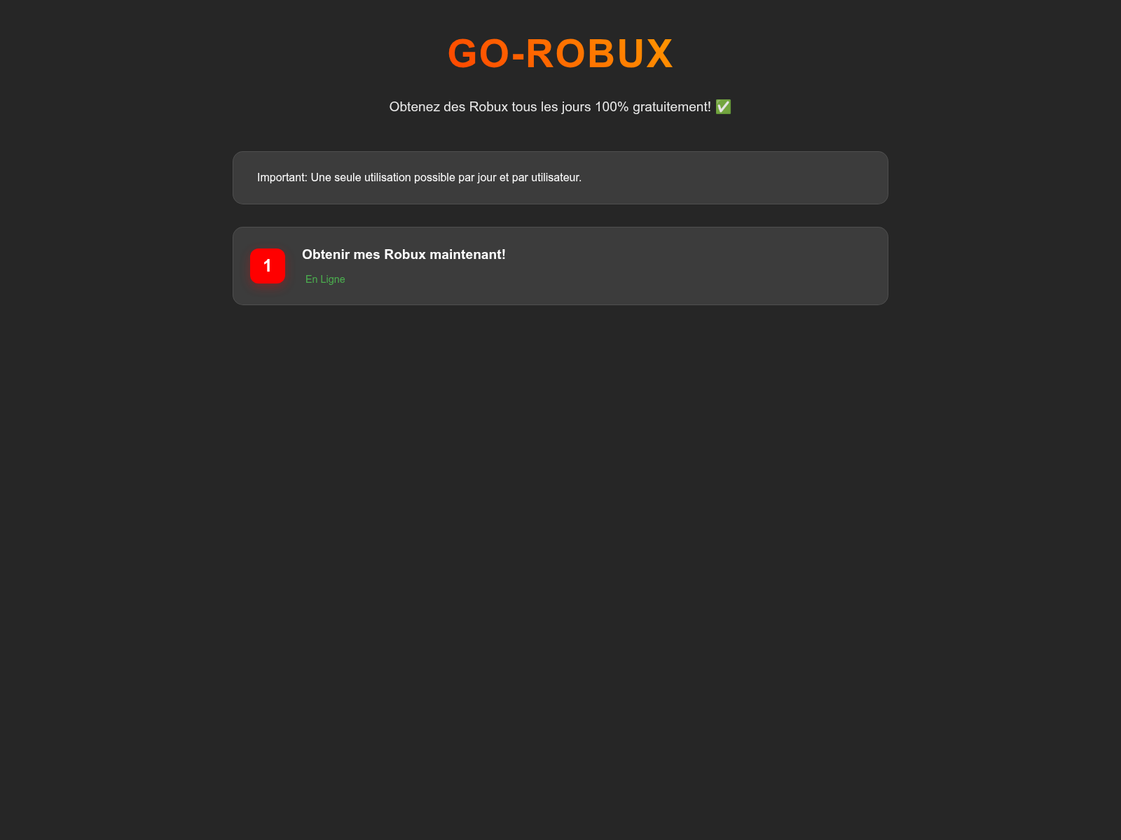 Screenshot of gorobux.live