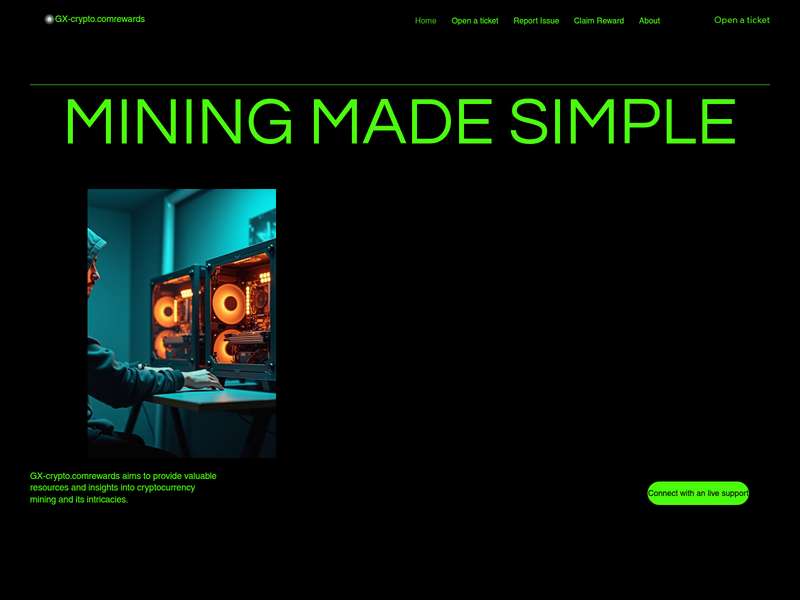 Screenshot of gxcoinbase3rewards.com
