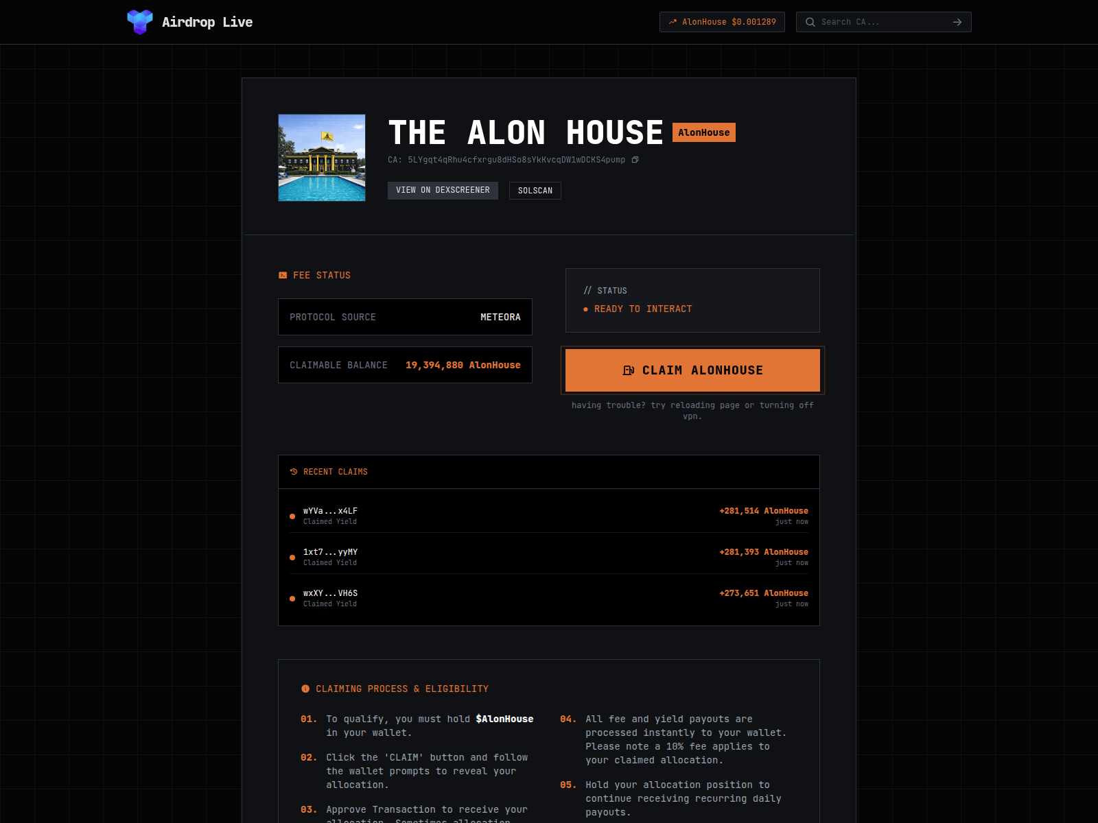 Screenshot of a1rdrop.top