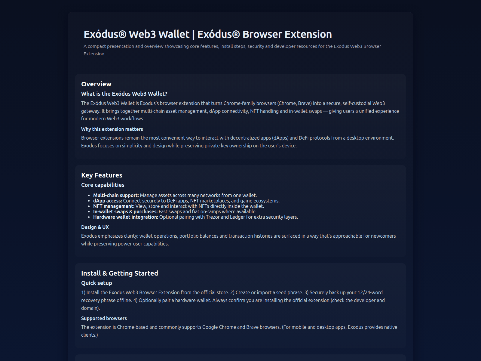 Screenshot of help-doc-exodusweb3.pages.dev
