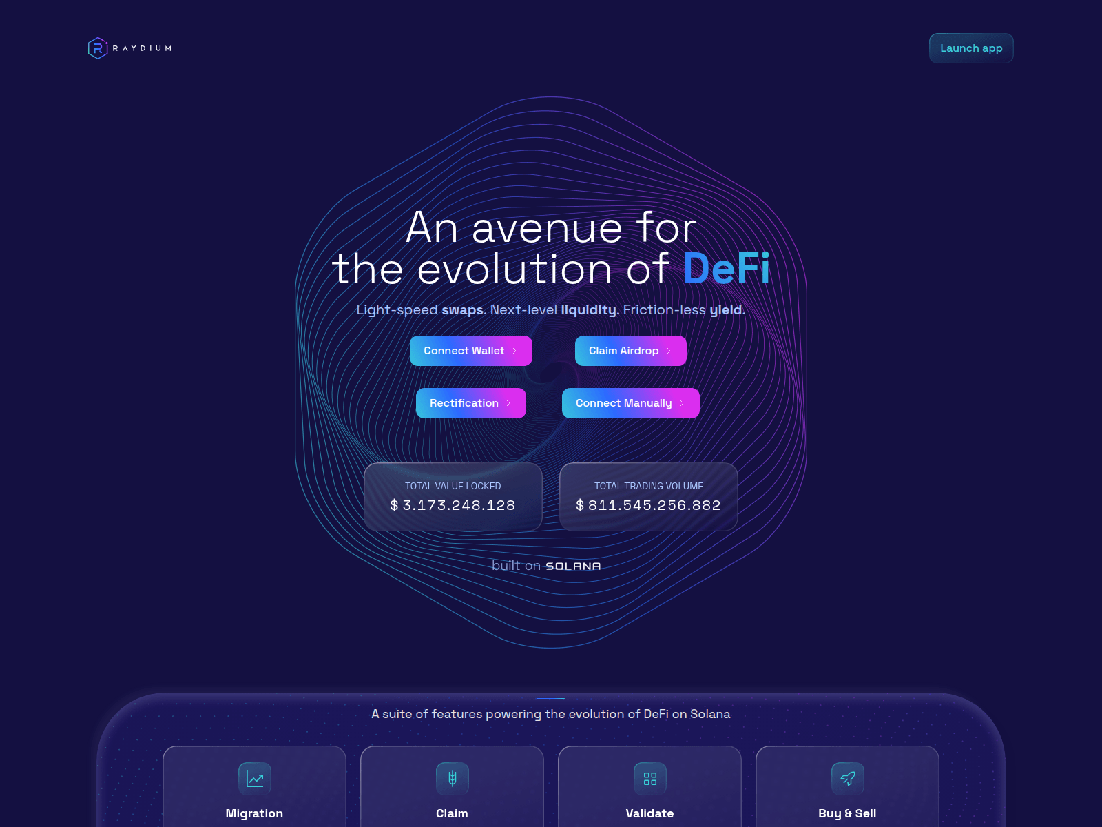 Screenshot of raydiumm.com