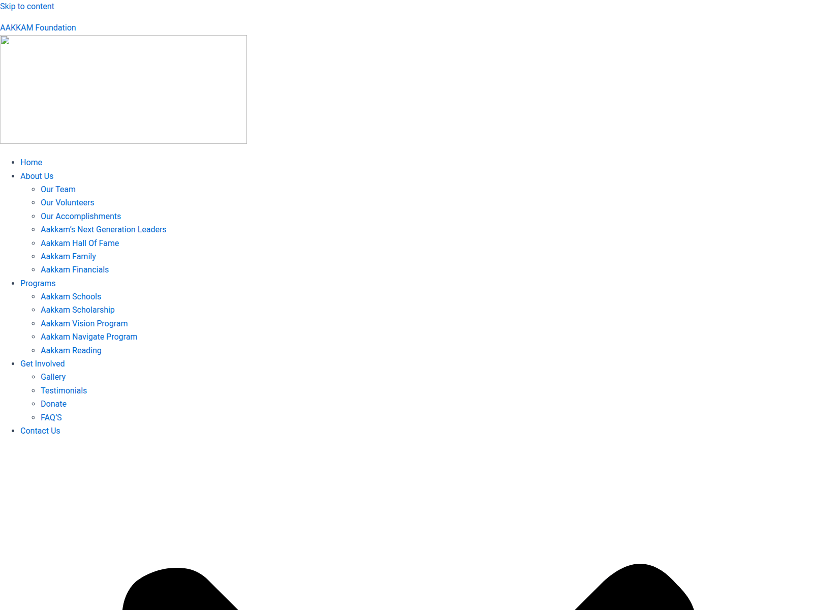 Screenshot of aakkamfoundation.org