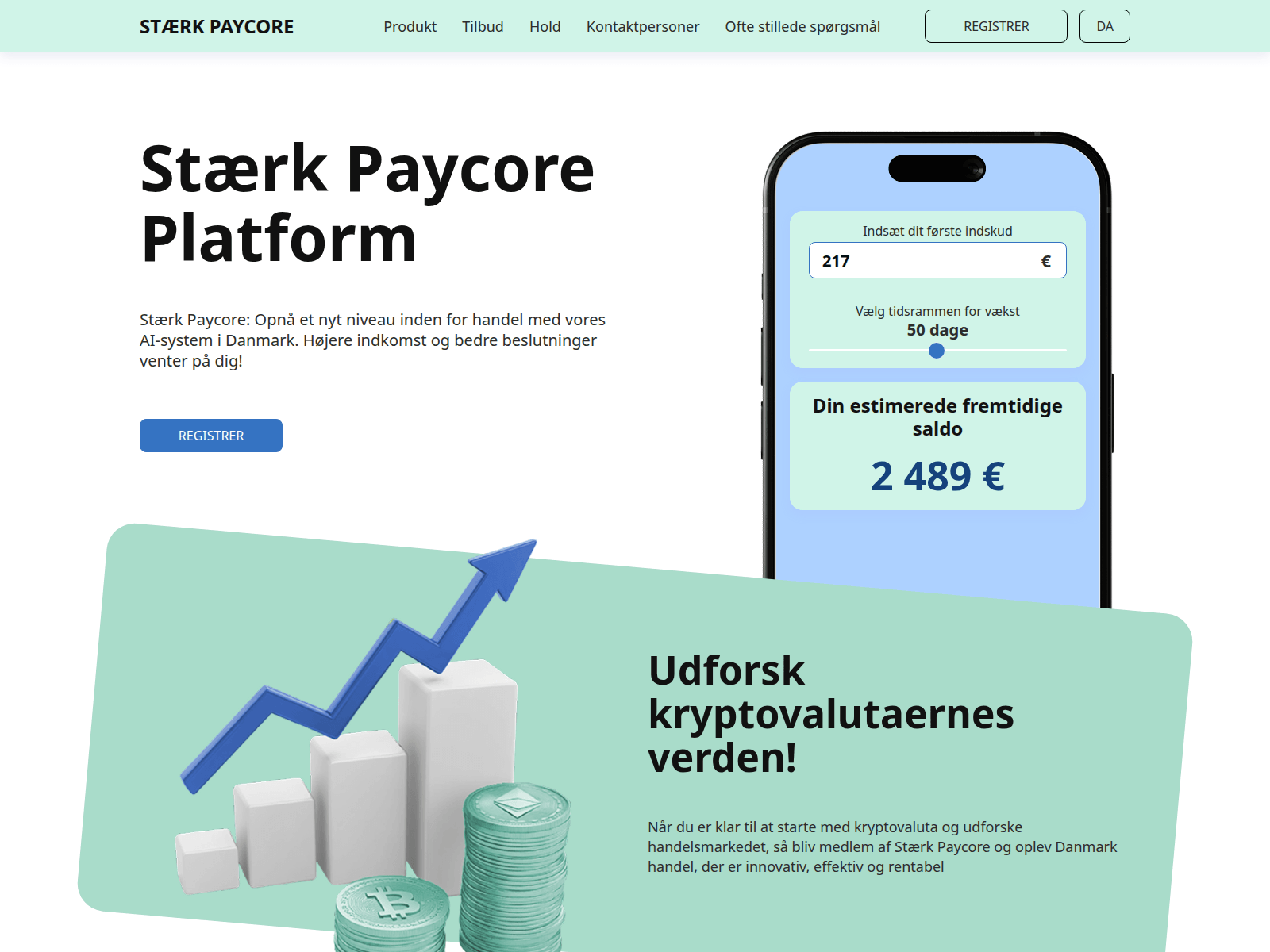 Screenshot of staerk-paycore.com