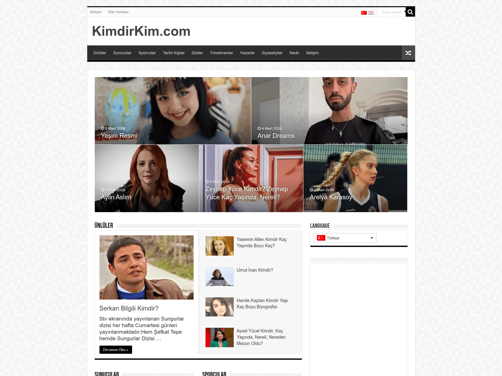 Screenshot of kimdirkim.com